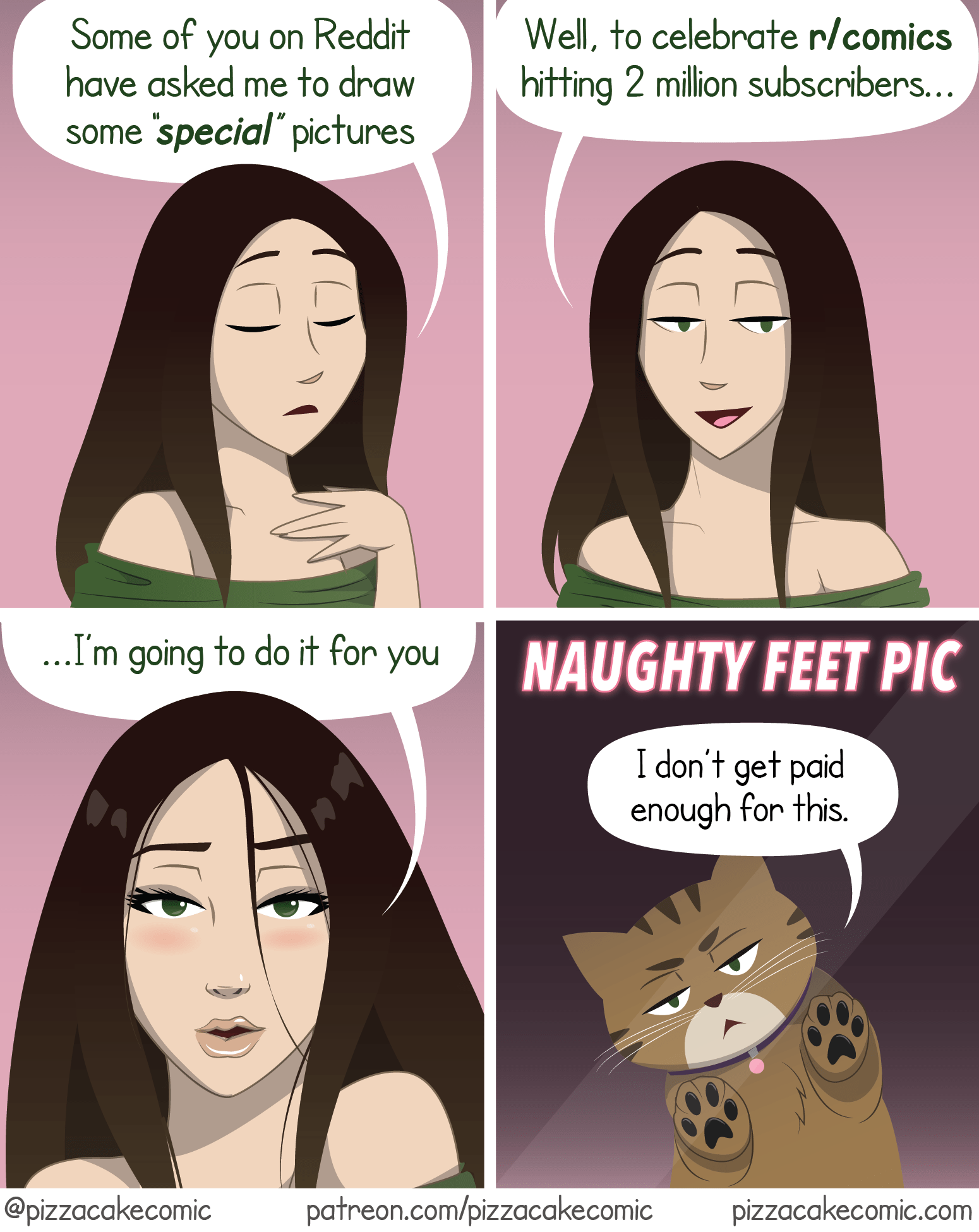 Two Million Subscriber Celebration: A Special Comic from Pizza Cake Comics : comics