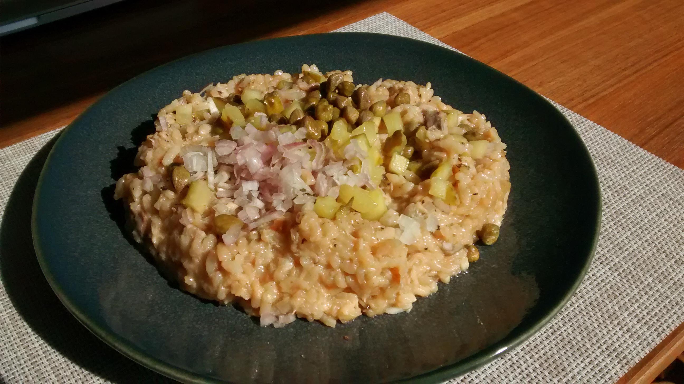 Dutch fusion gerookte makreel broodje risotto r/Rotterdam