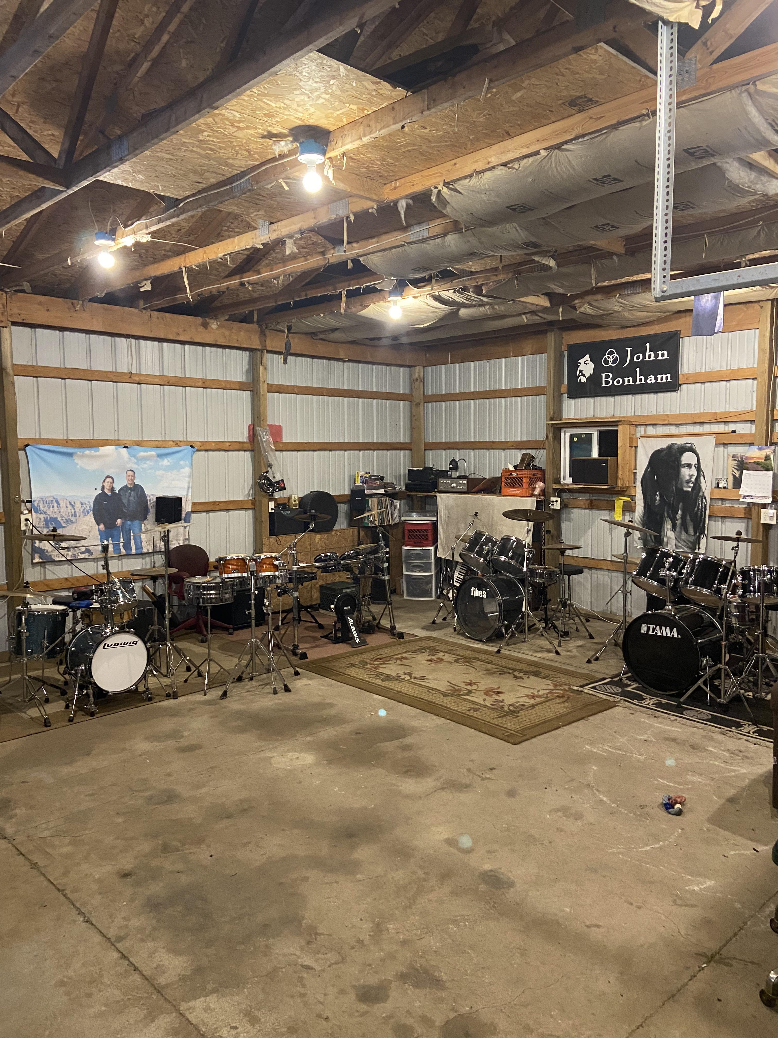 Finally have a place where I can set up all my percussion in one place