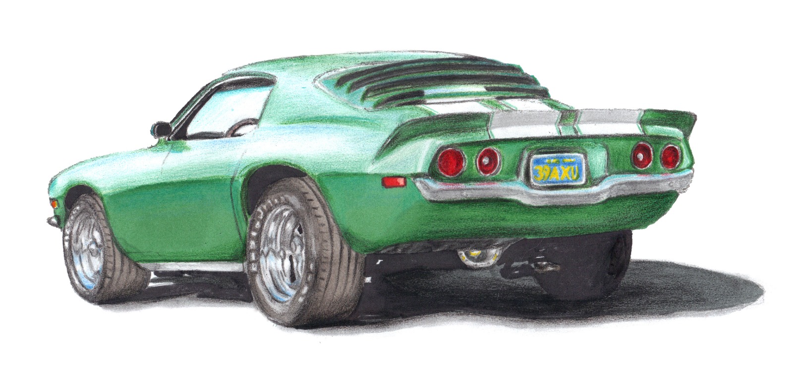 My 1970 Chevrolet Camaro drawing Autos