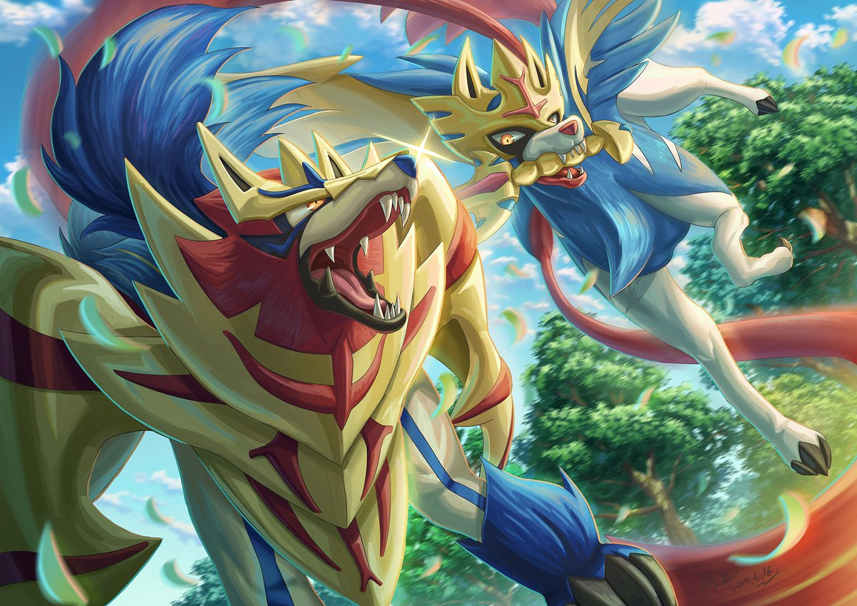 Zacian Vs Zamazenta PokemonSwordAndShield