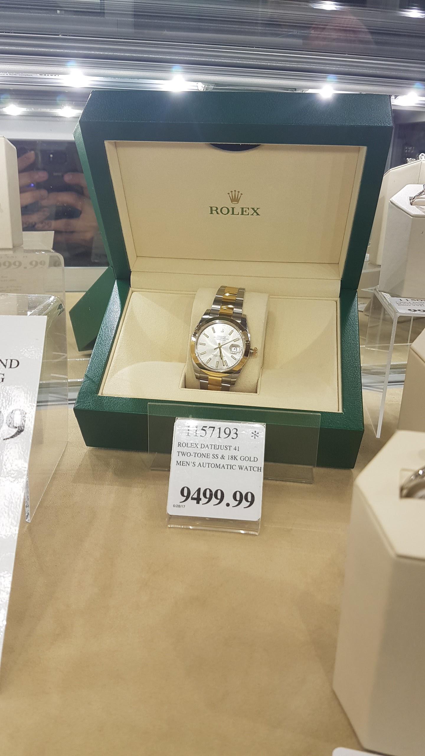 Yes they sell Rolex at Costco. Right next to a Technomarine. r