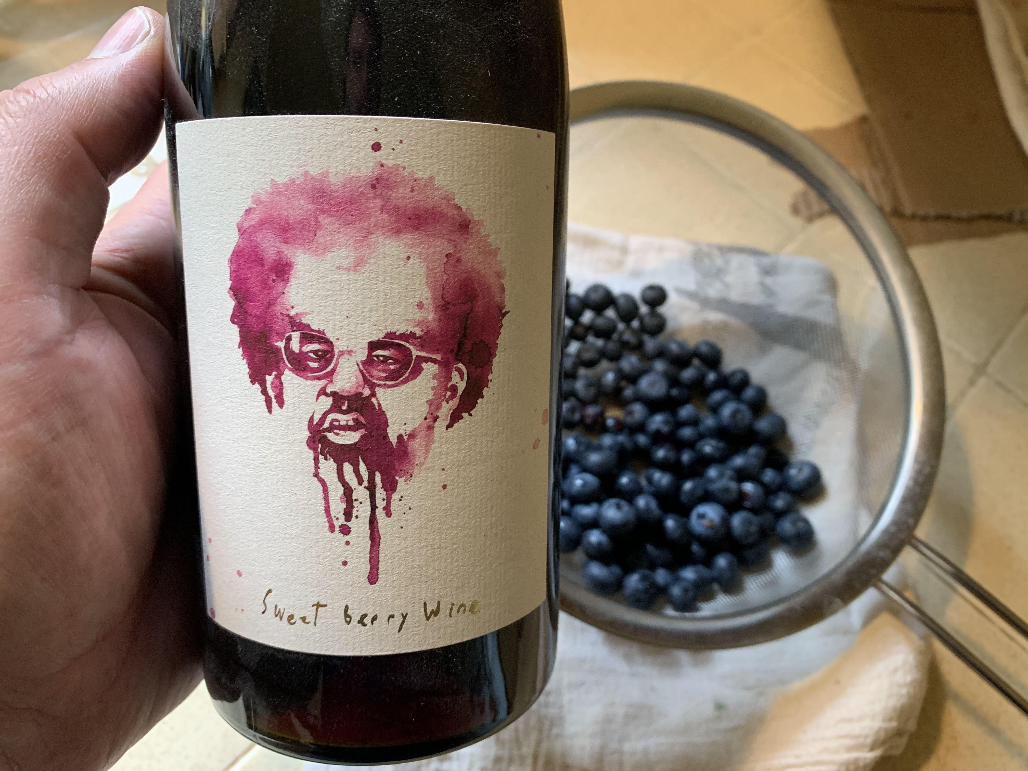 Sweet berry wine, you are supposed to spit it out but no way Jose this