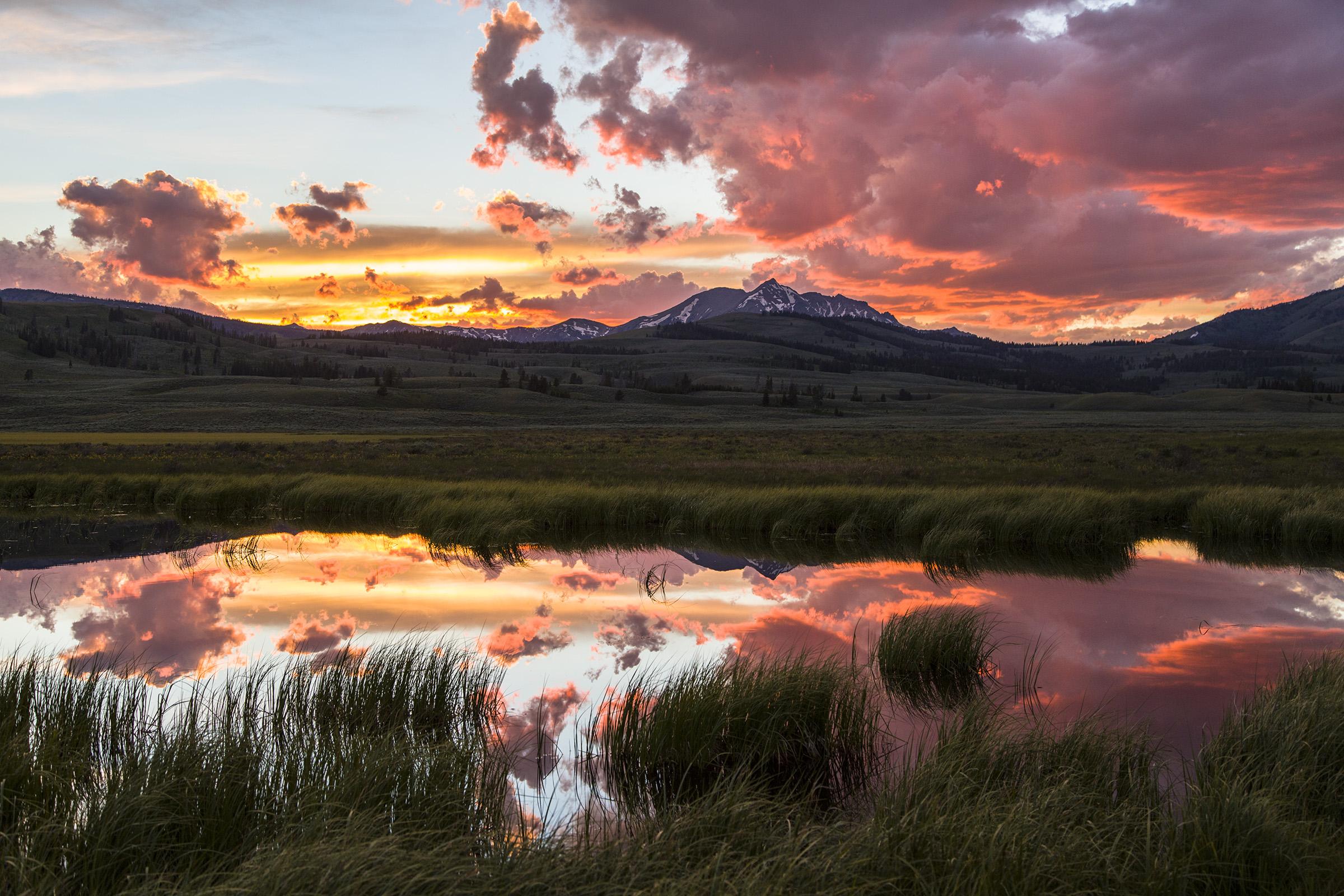 Expose Nature Last night's sunset in Yellowstone National Park, Swan