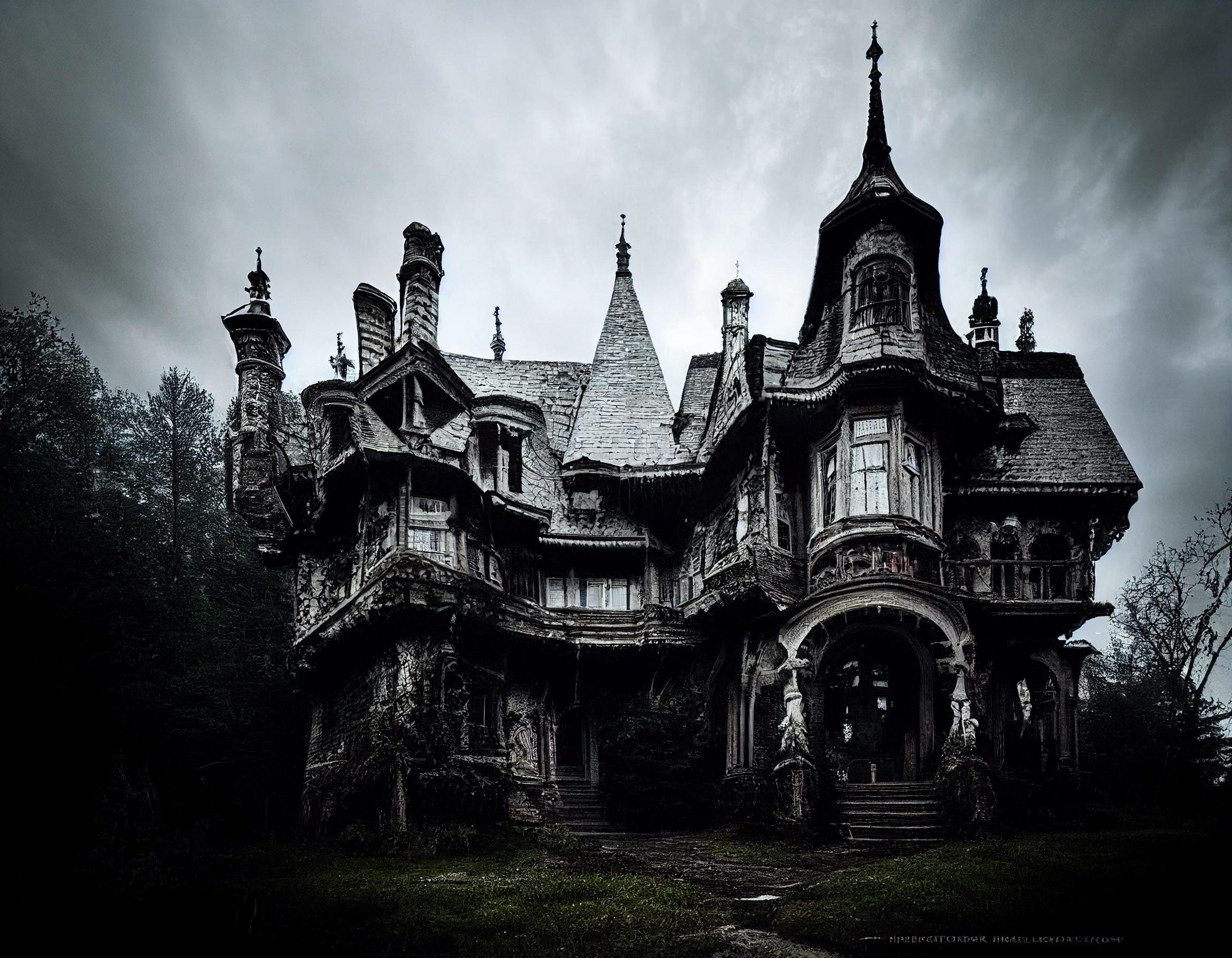 In light of spooky season, here’s a Gothic style haunted house r