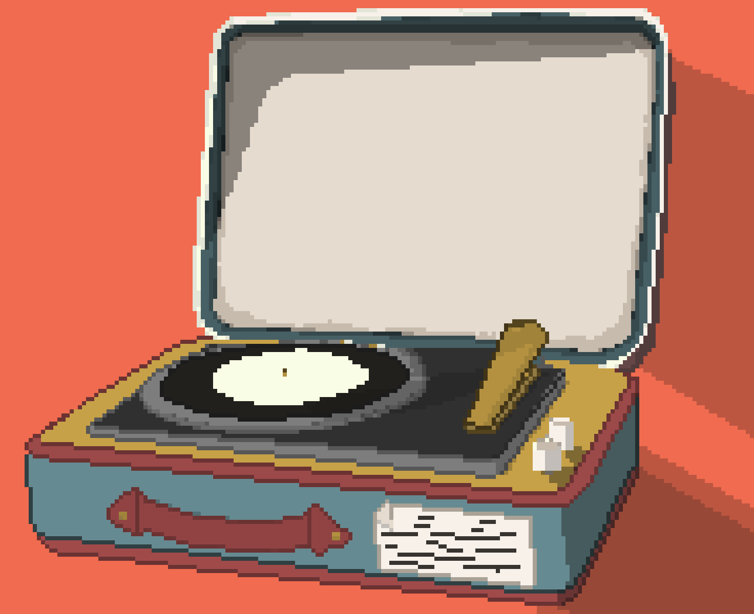 [OC][CC]Vinyl Record player r/AnimatedPixelArt