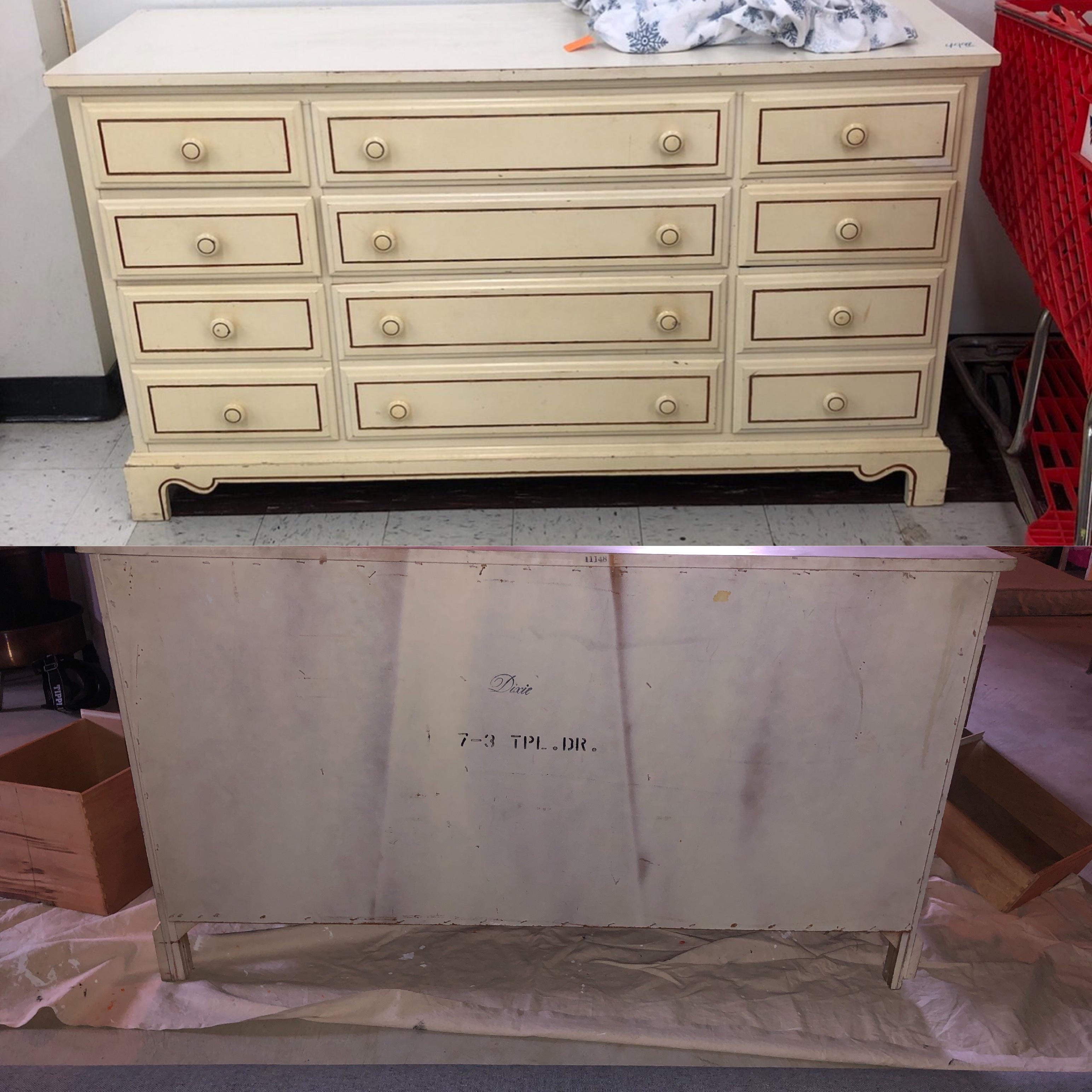 Help Identify. I bought this Dixie dresser recently and I was about to