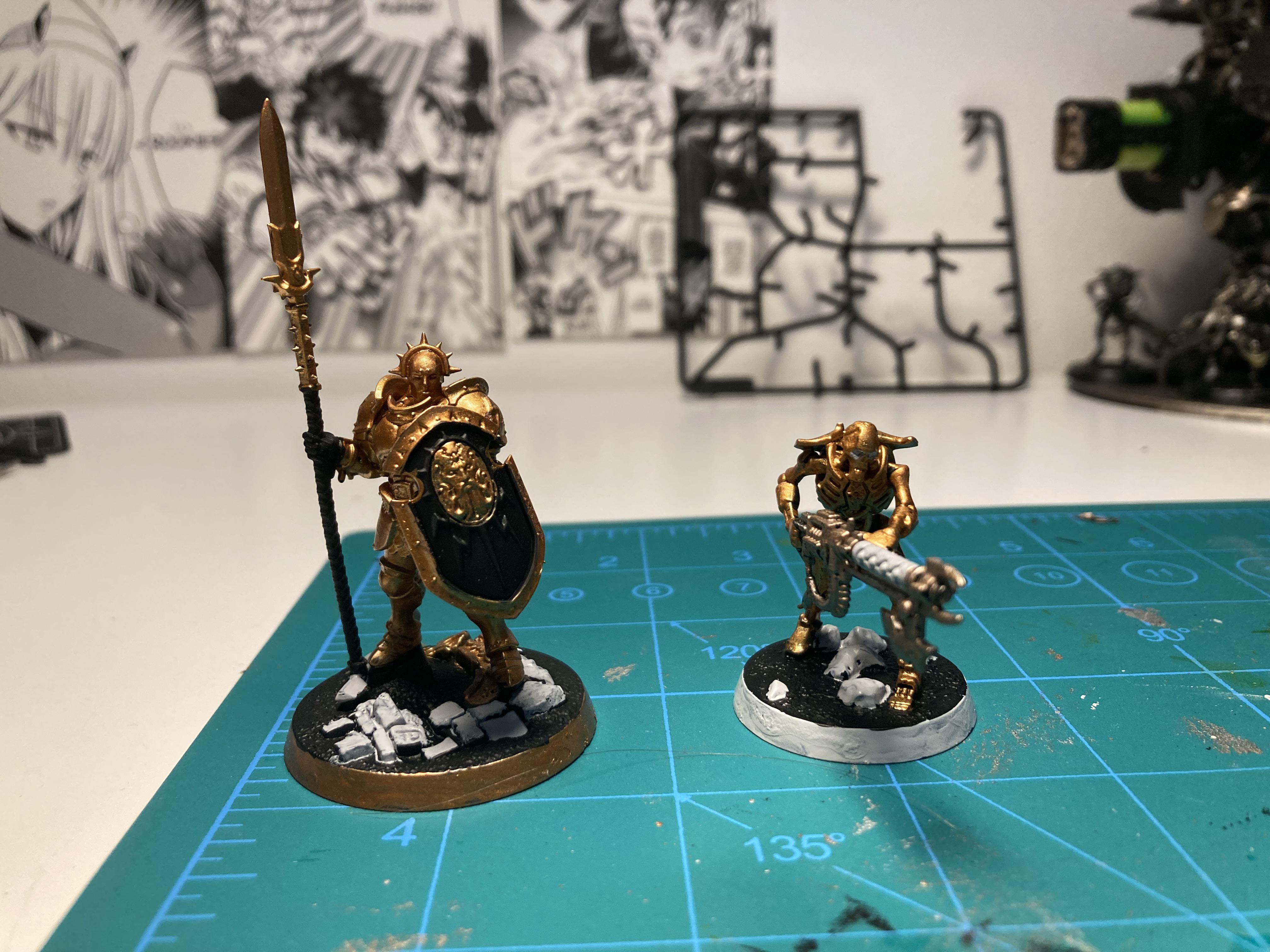 My first attempt at painting a gold Necrons r/minipainting