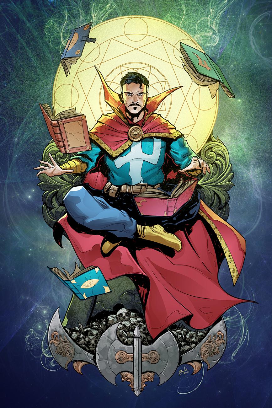 (OC) The Sorcerer Supreme. Art by me, colors by Stefani Rennee. Hope