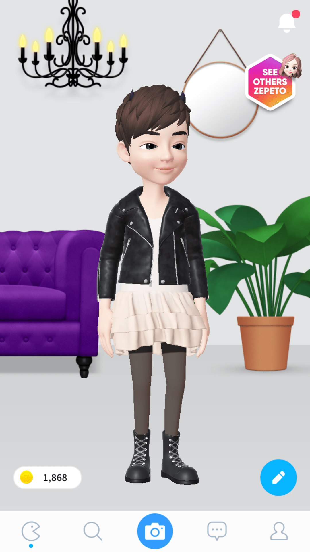Dear lkwd, there's an app called Zepeto, that let's you dress your Male