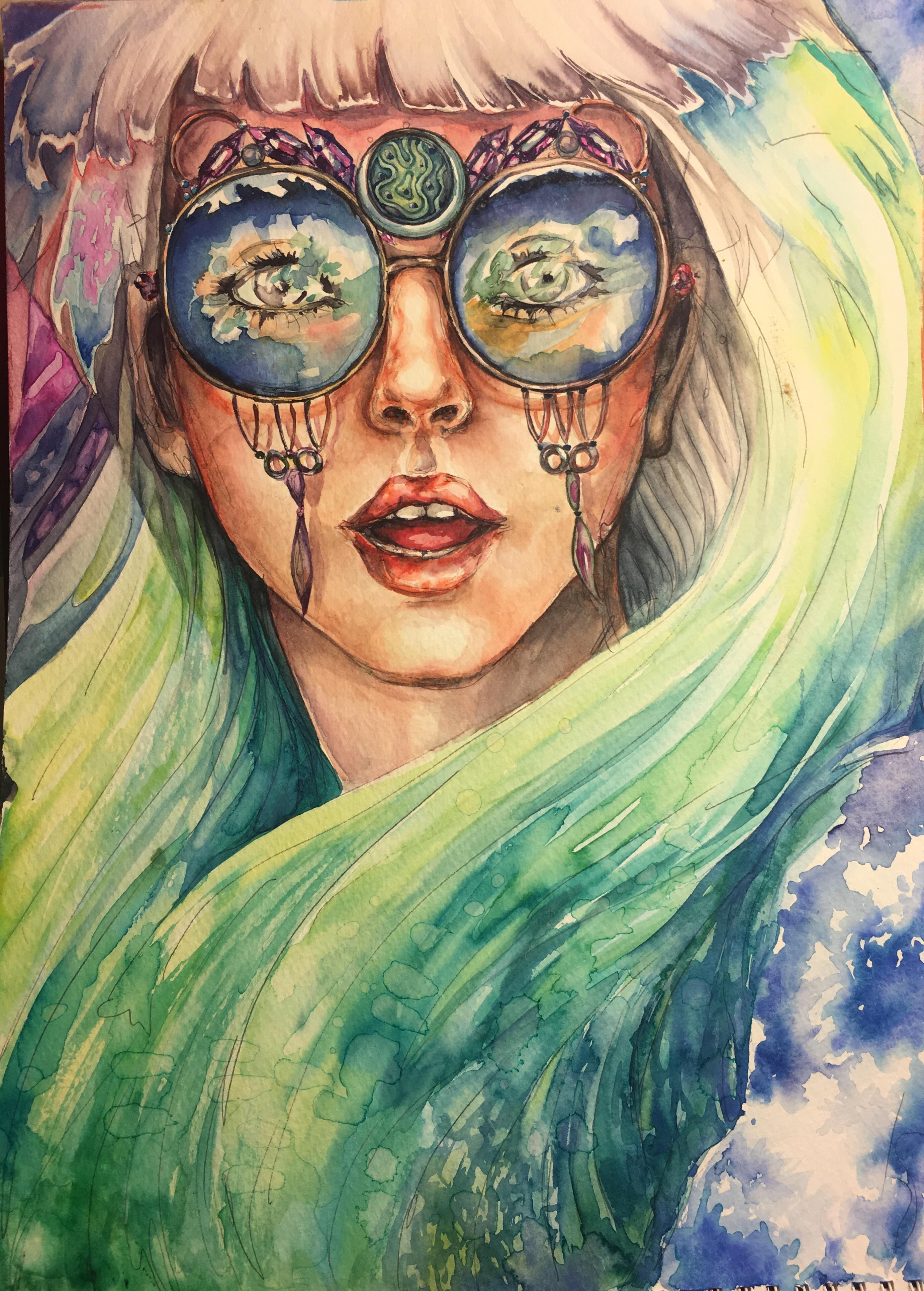 Prism watercolor 11”x15” r/Art