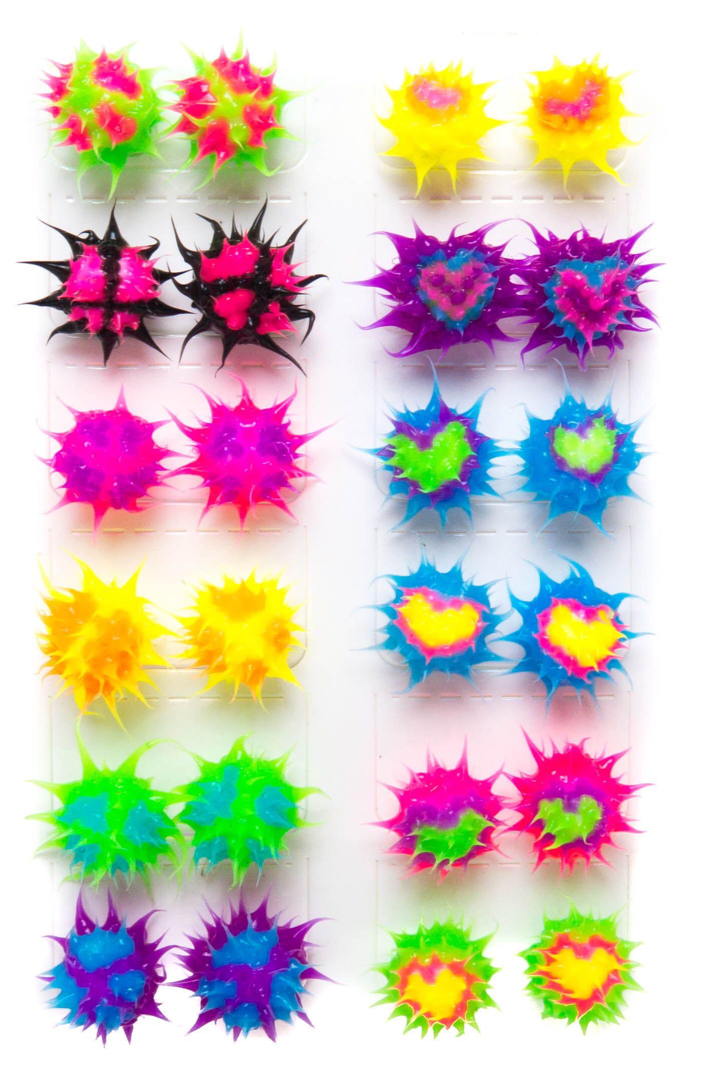 Do y’all remember these spiky silicone earrings everyone had in the