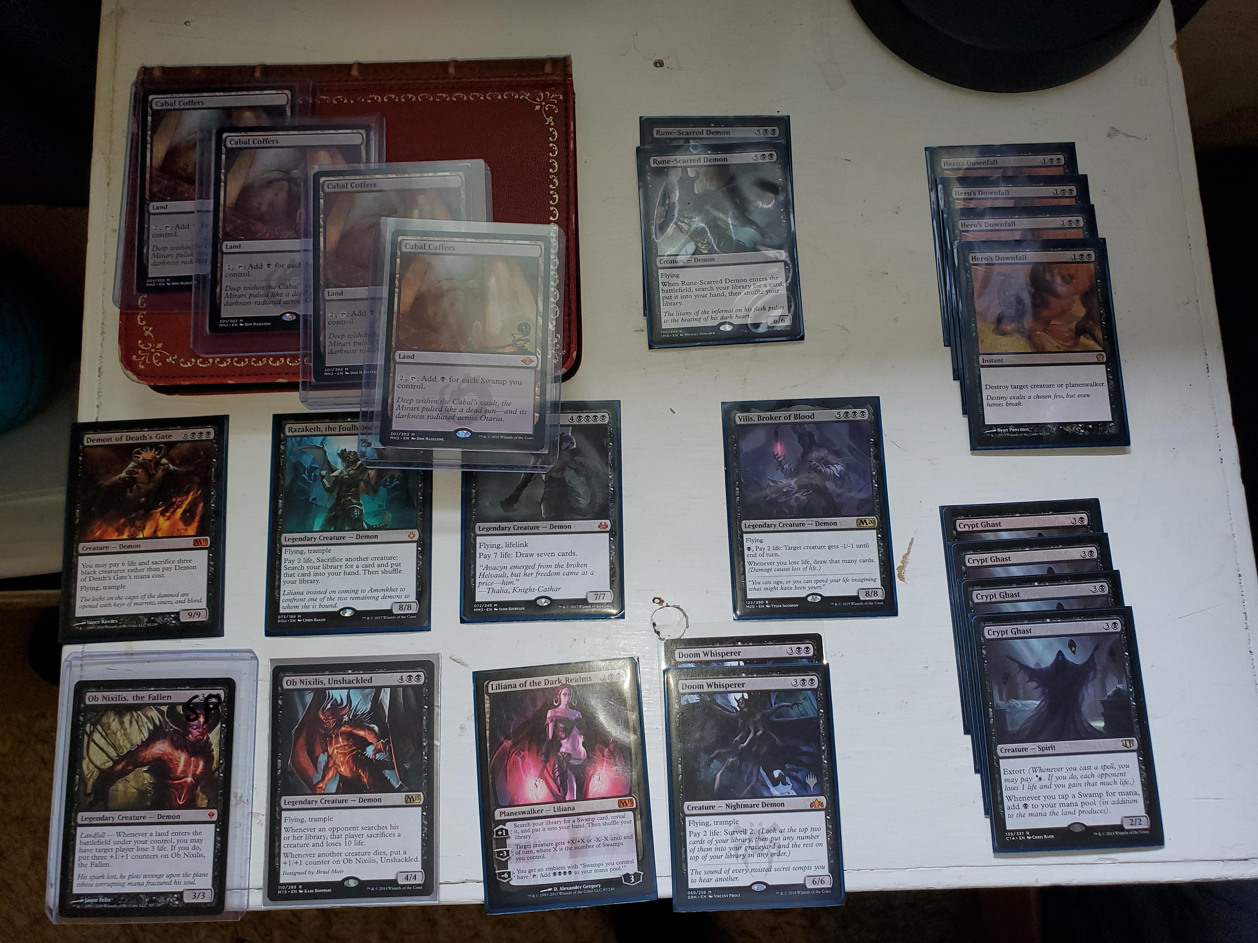 MtG Casual MonoBlack Demons Deck CasualMTG
