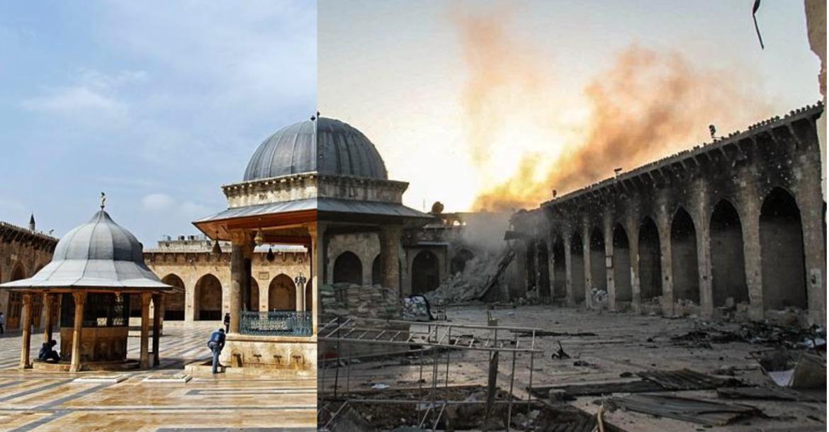 Umayyad Mosque, the old city of Damascus. r/OldPhotosInRealLife