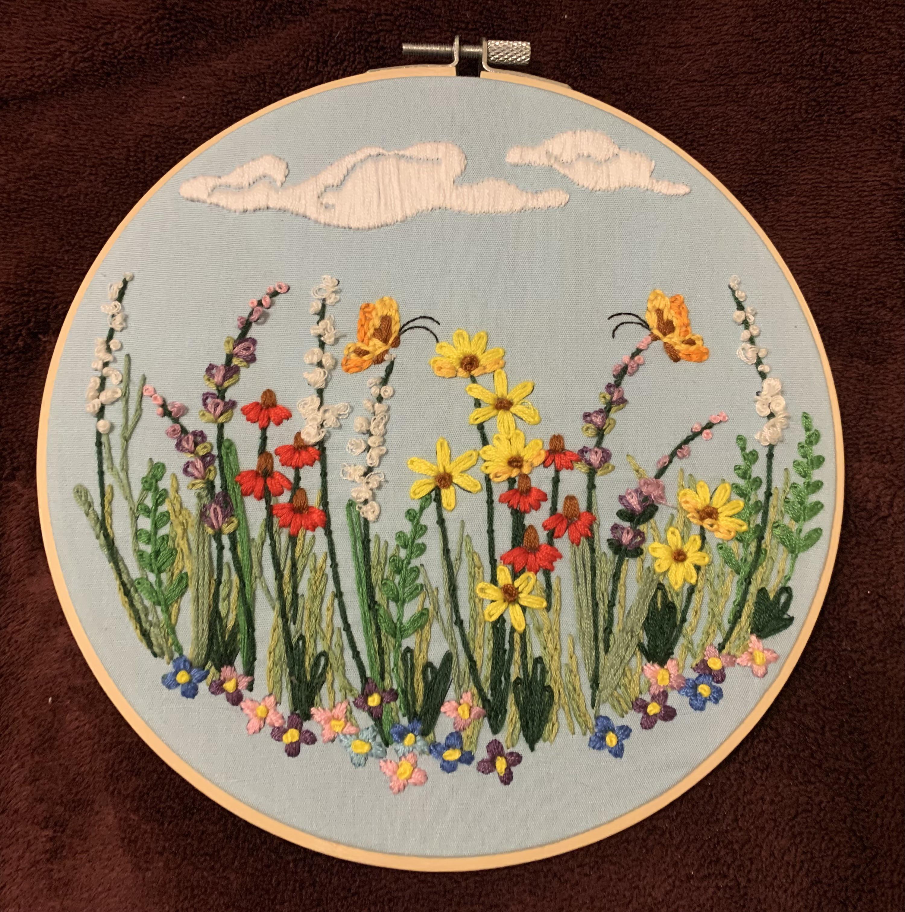 My first ever piece, and now I’m obsessed with embroidery! r/Embroidery