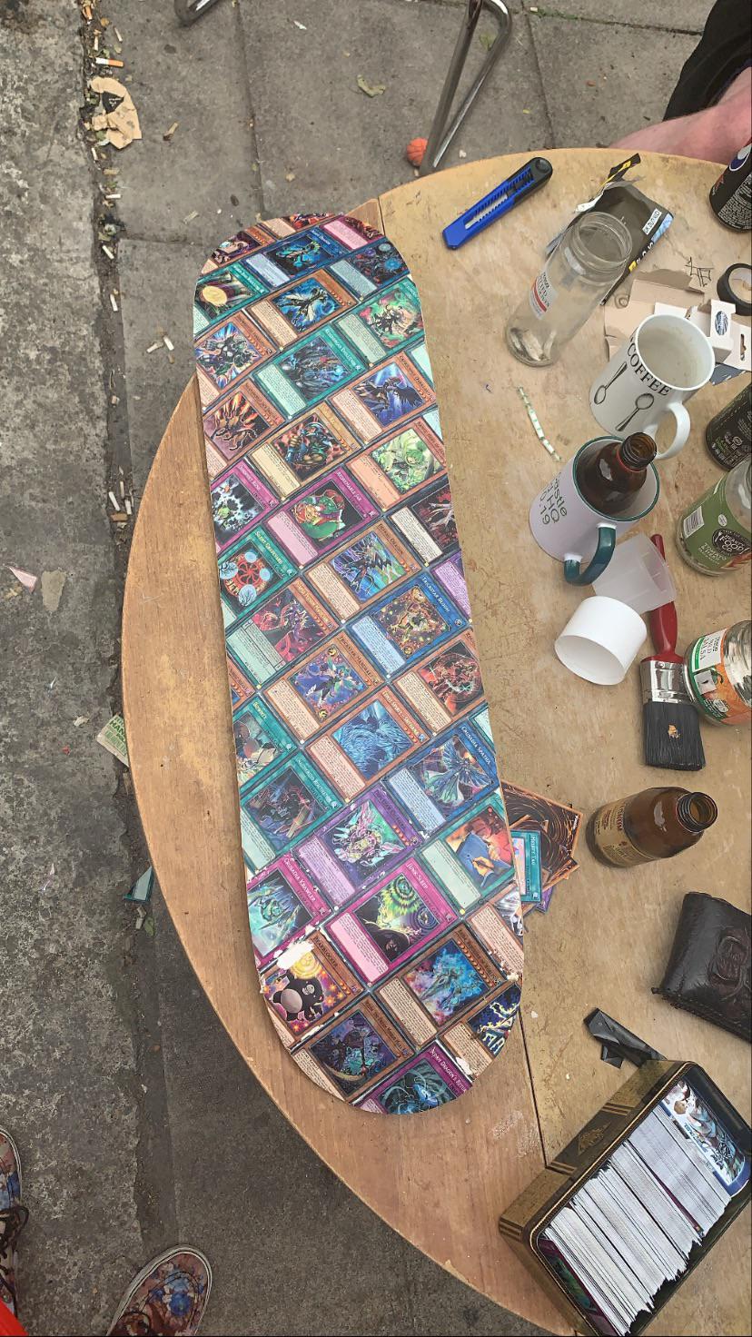 my skateboarding deck expressing my YuGiOh love! Hope you enjoy it as