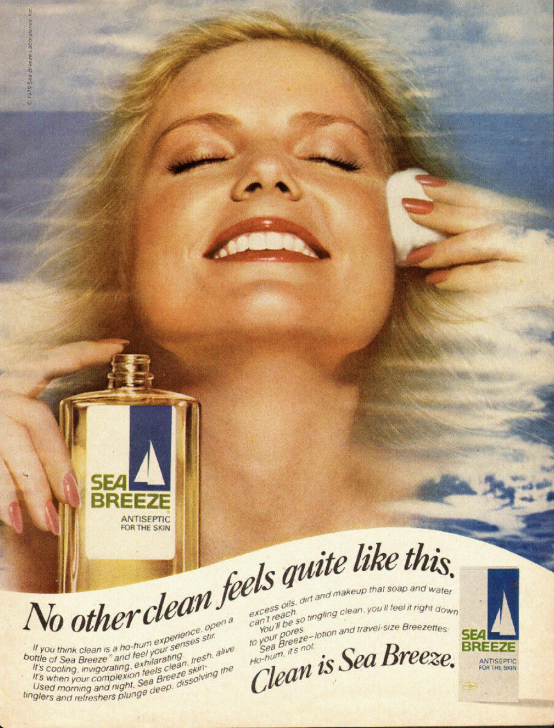 Sea Breeze Print Ad Early 1980s r/The1980s