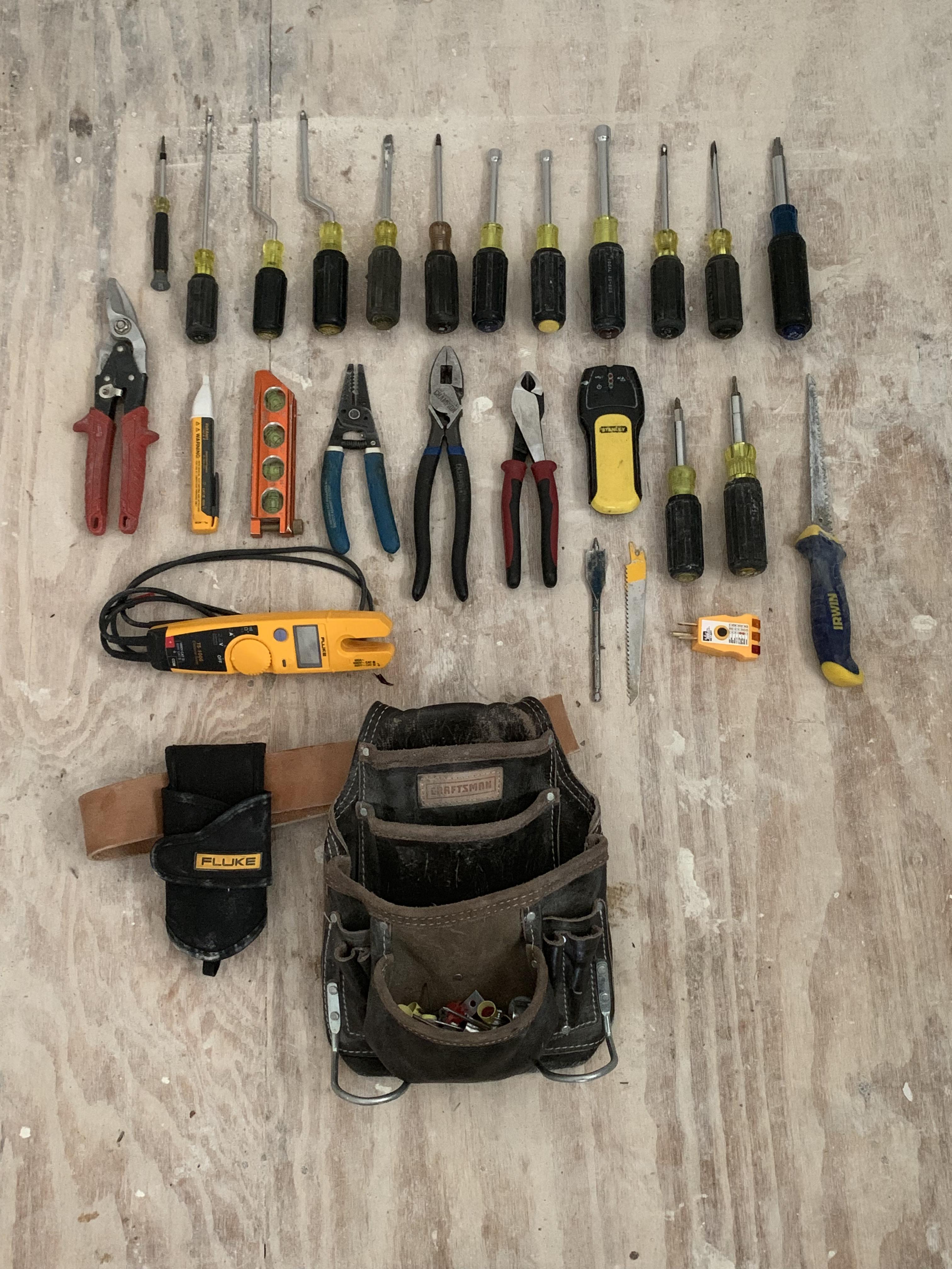 Every day carry tools. Residential mechanic r/electricians