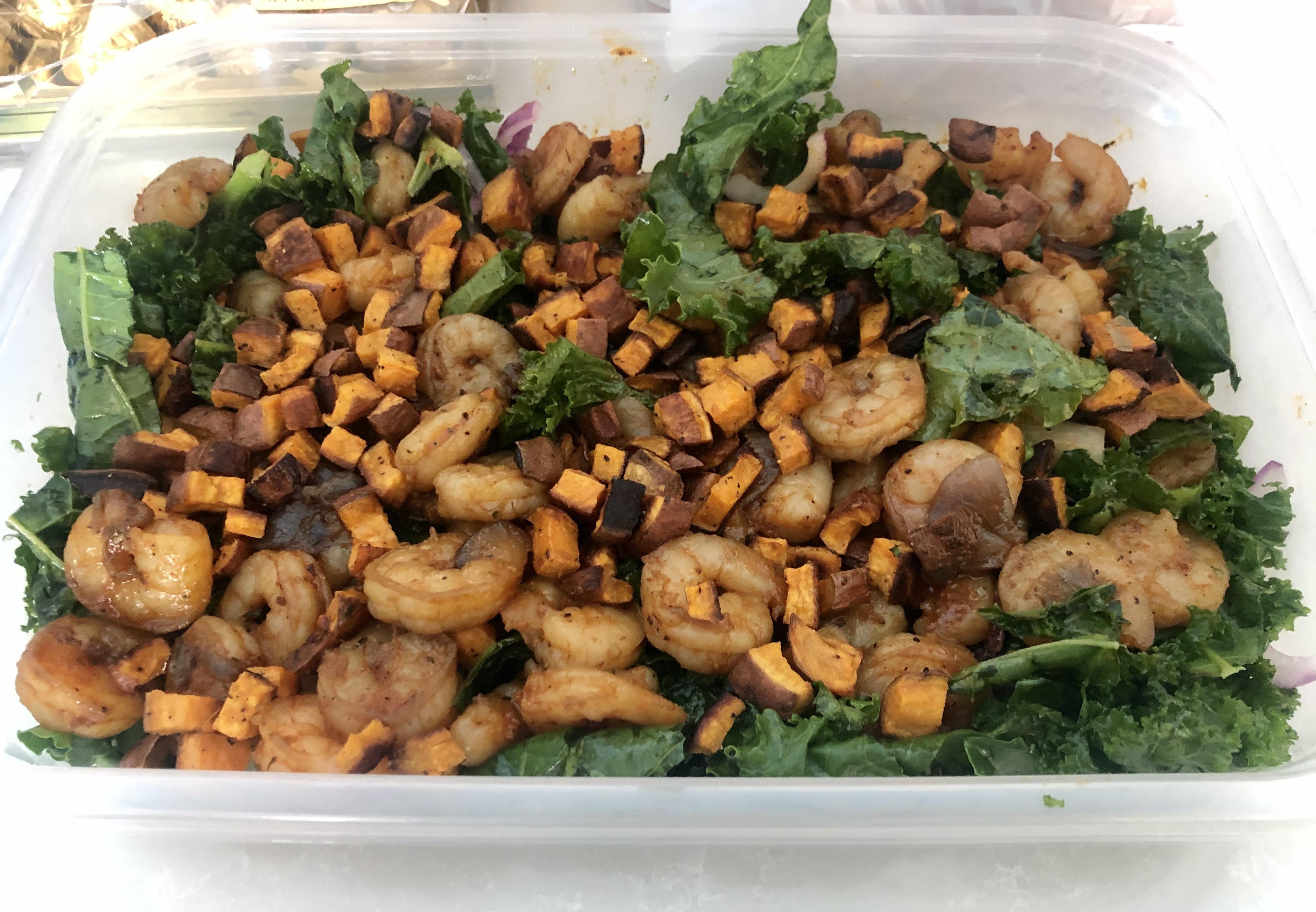 Blackened Shrimp & Kale Salad yummy r/hellofresh