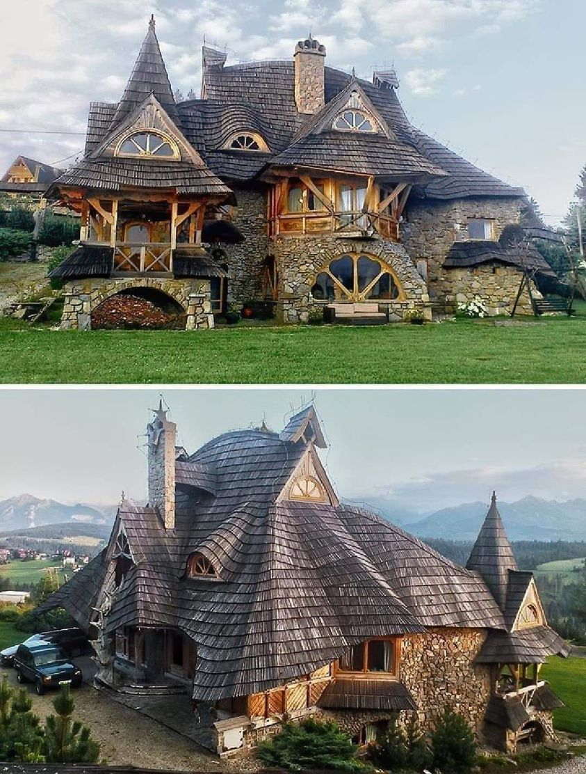 The “Witch house" wooden cottage in the Tatra mountains, Poland. 🏡😍 r