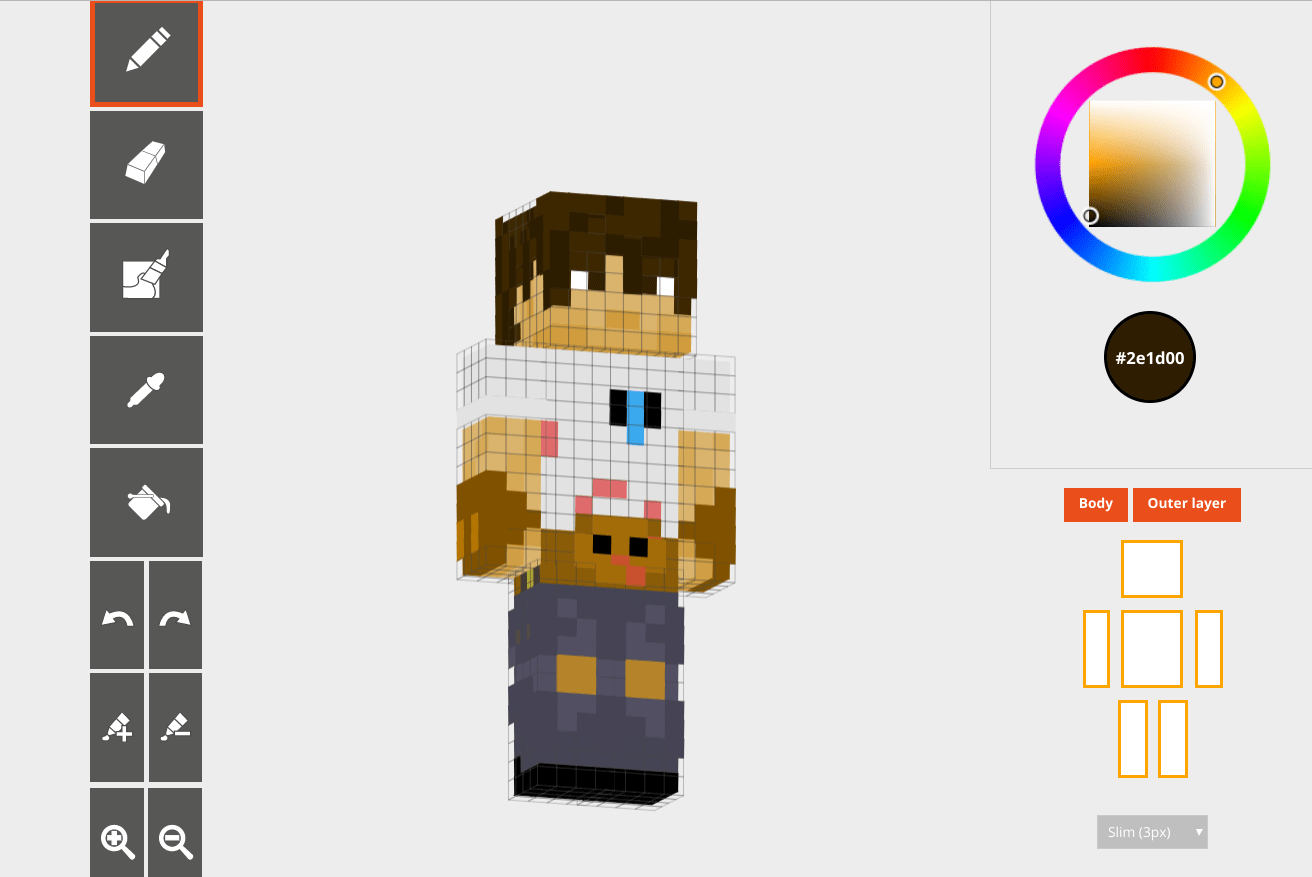 I made a new skin after 5 years of using one I made when I was 12