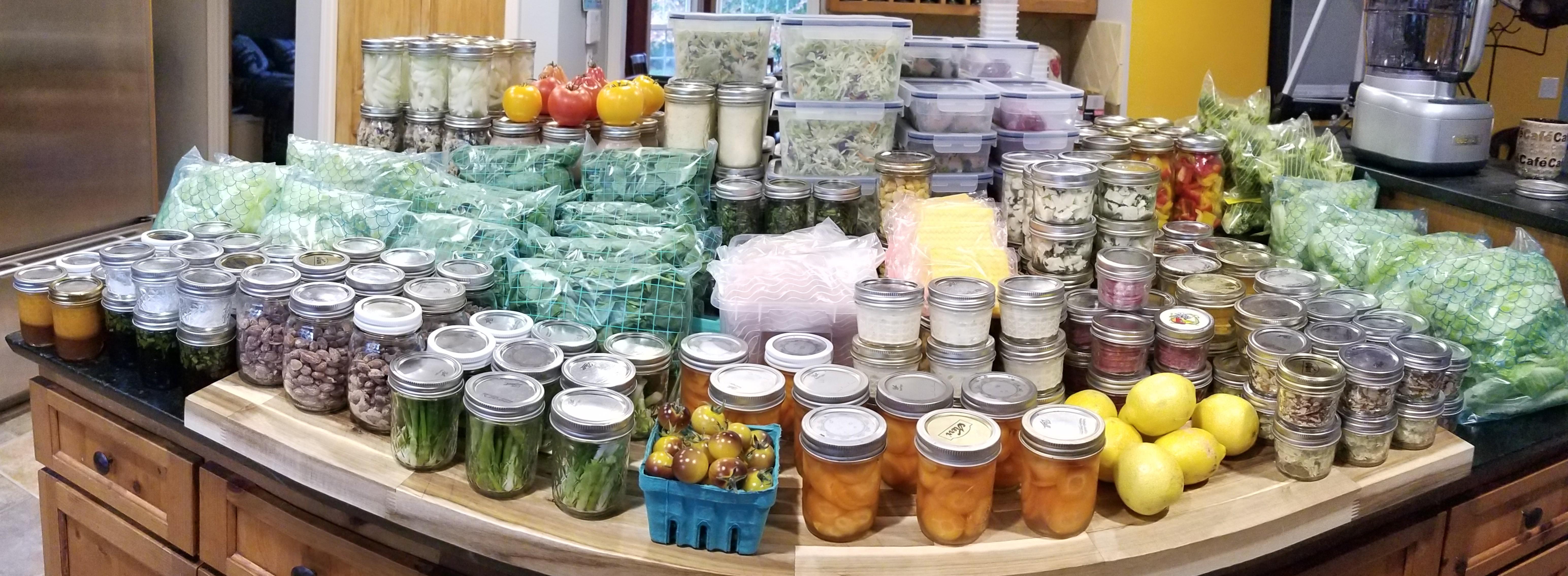 Meal kit prep for 9 families r/MealPrepSunday