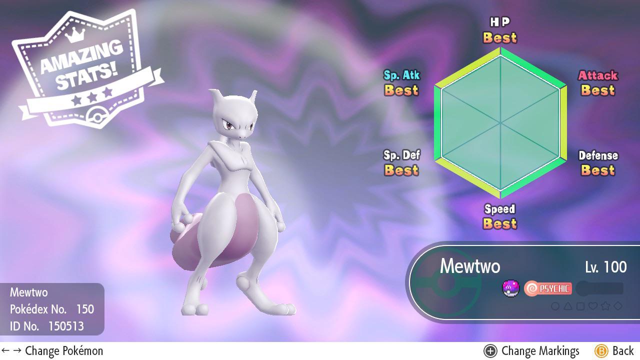 Perfect IV Mewtwo (Lets Go Pikachu) r/PokemonLetsGo