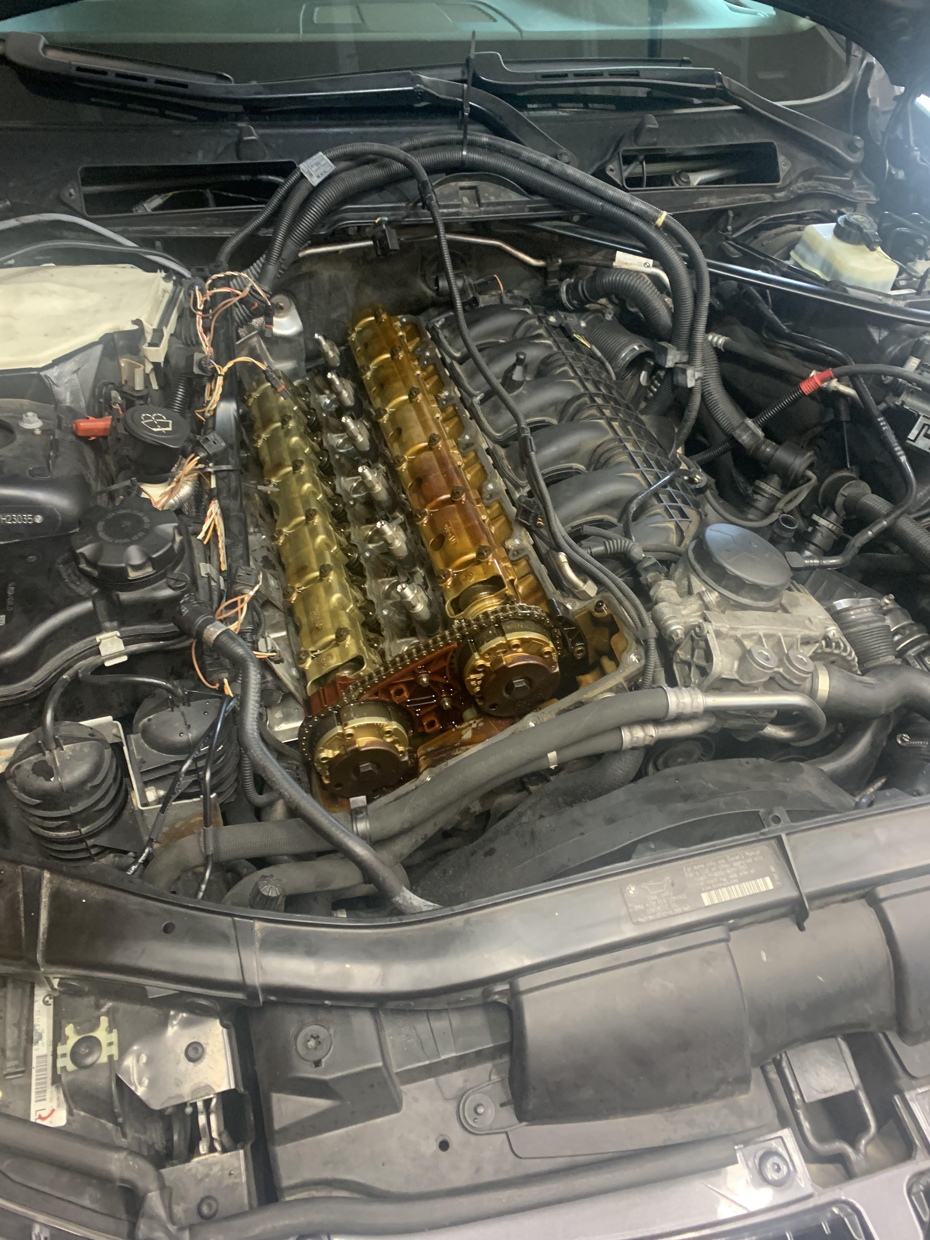 She even looks good with her top off. Valve cover gasket replacement on