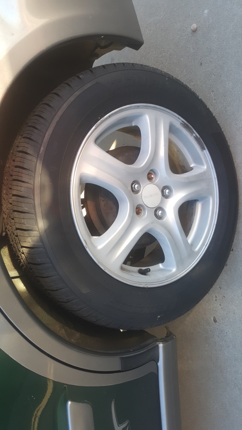 New member, i just put on new tires on my subaru and im so far very