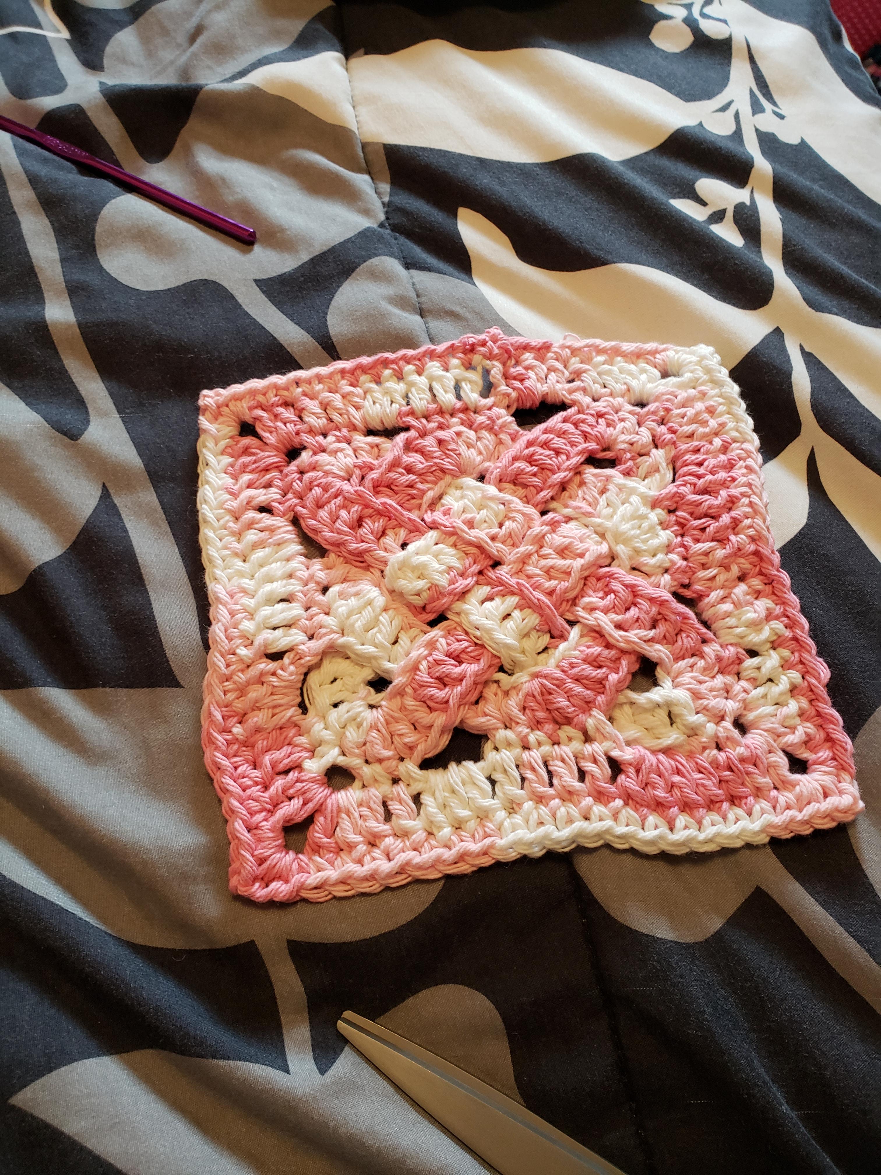 I made a Celtic knot coaster! r/crochet