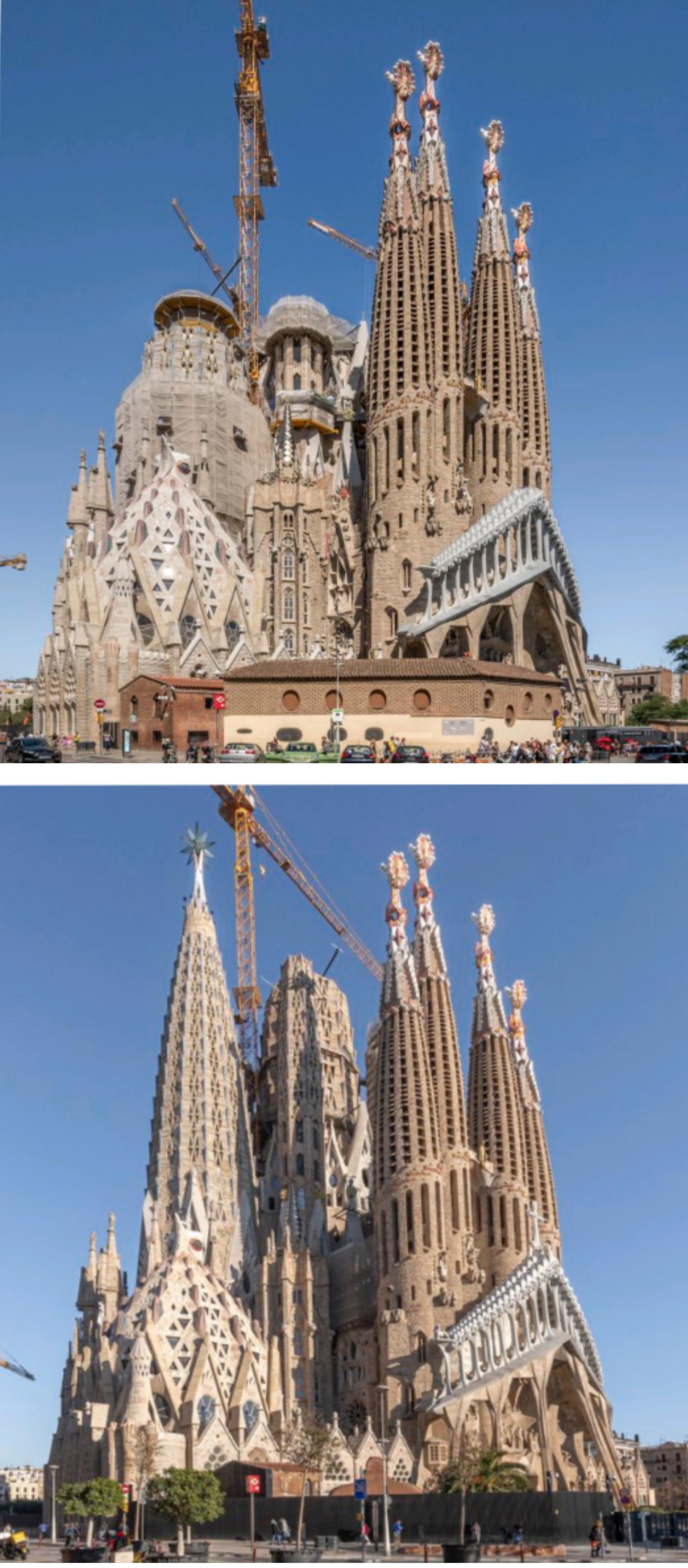 Progress in the construction of the Sagrada Família (Barcelona), 2017