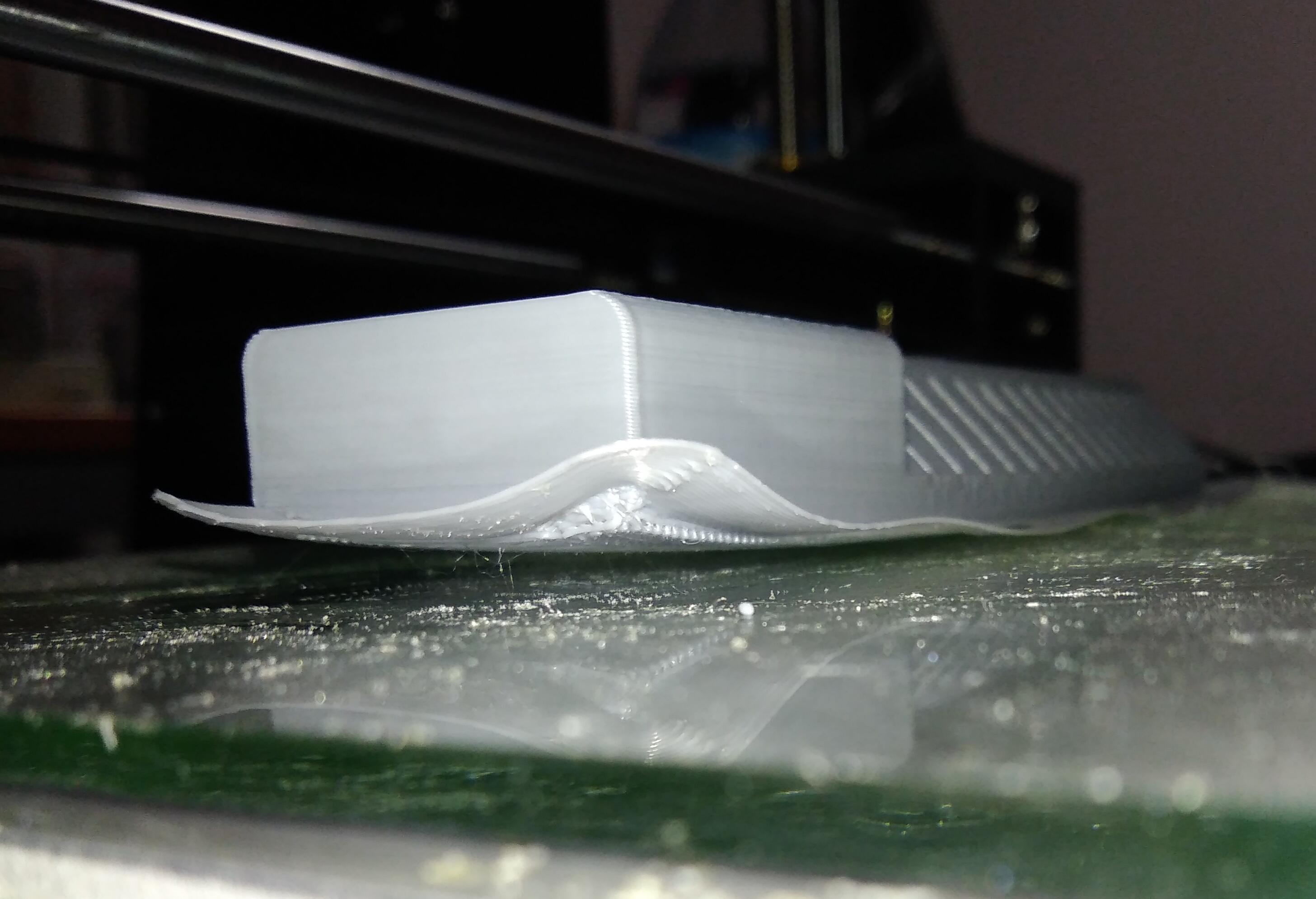 A6, Is this just bad bed adhesion or should the printer also be