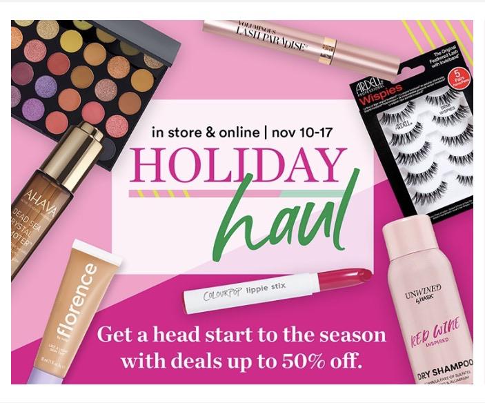 Ulta Holiday Haul Sale!! instore & online 11/1011/17 r/MUAontheCheap