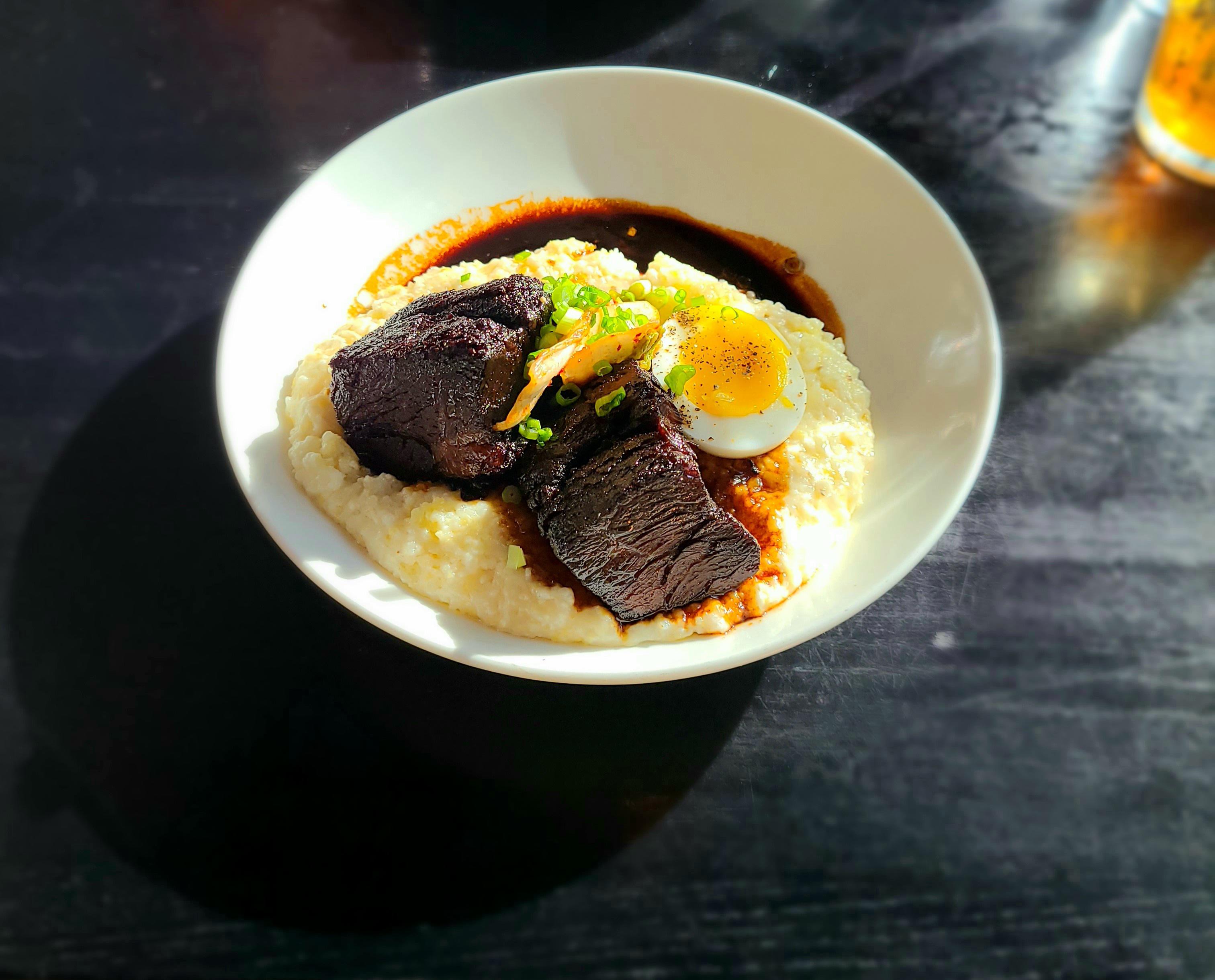 SomeBabble [I ate] Korean Beef Short Ribs, Kimchi and Grits with