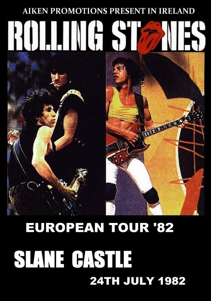 First rock concert at Slane Castle Co Meath. Rolling Stones European