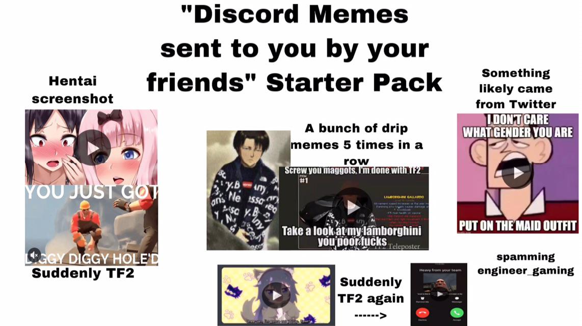 Discord Memes starter pack starterpacks