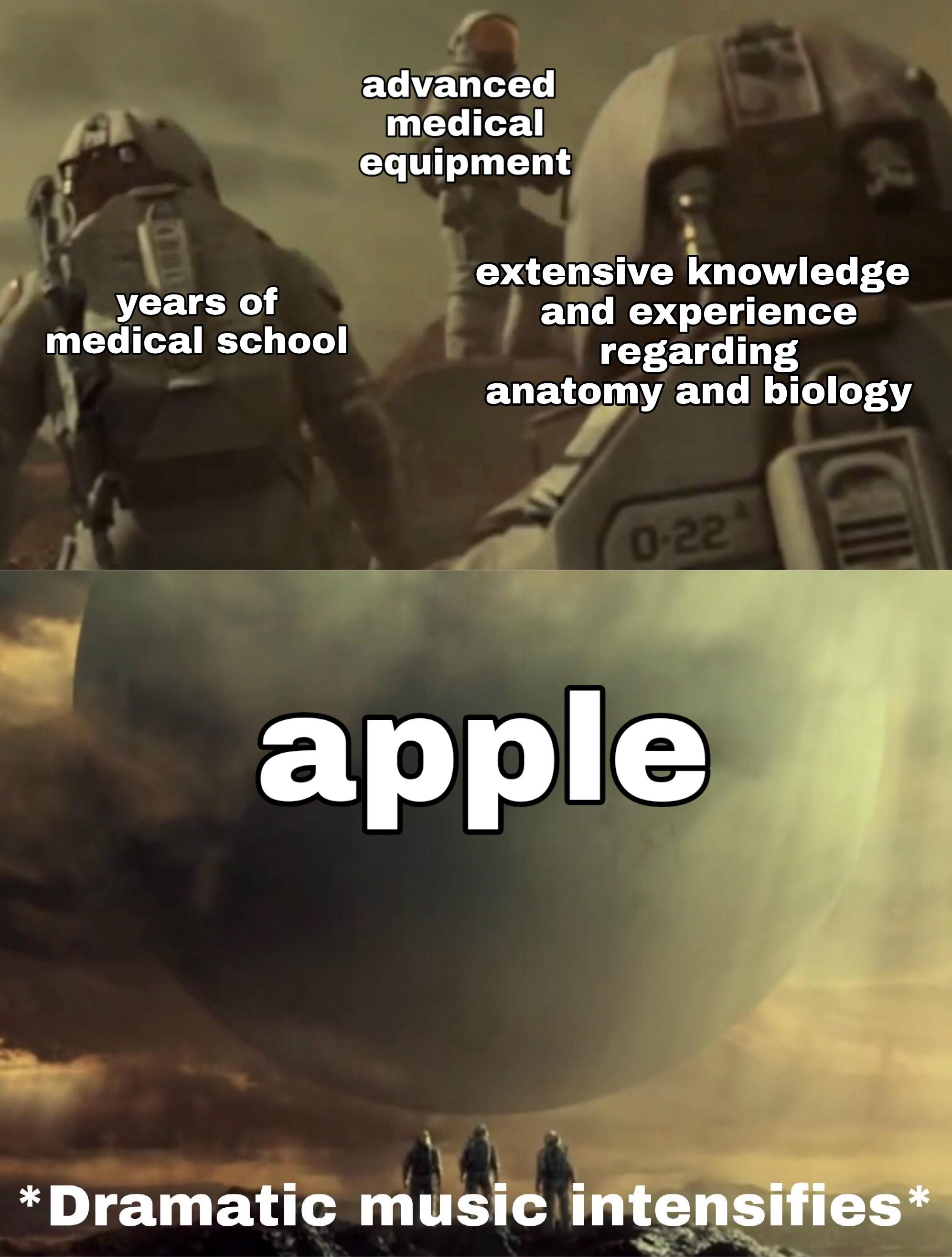 There is no hope. Bow to apple. r/memes
