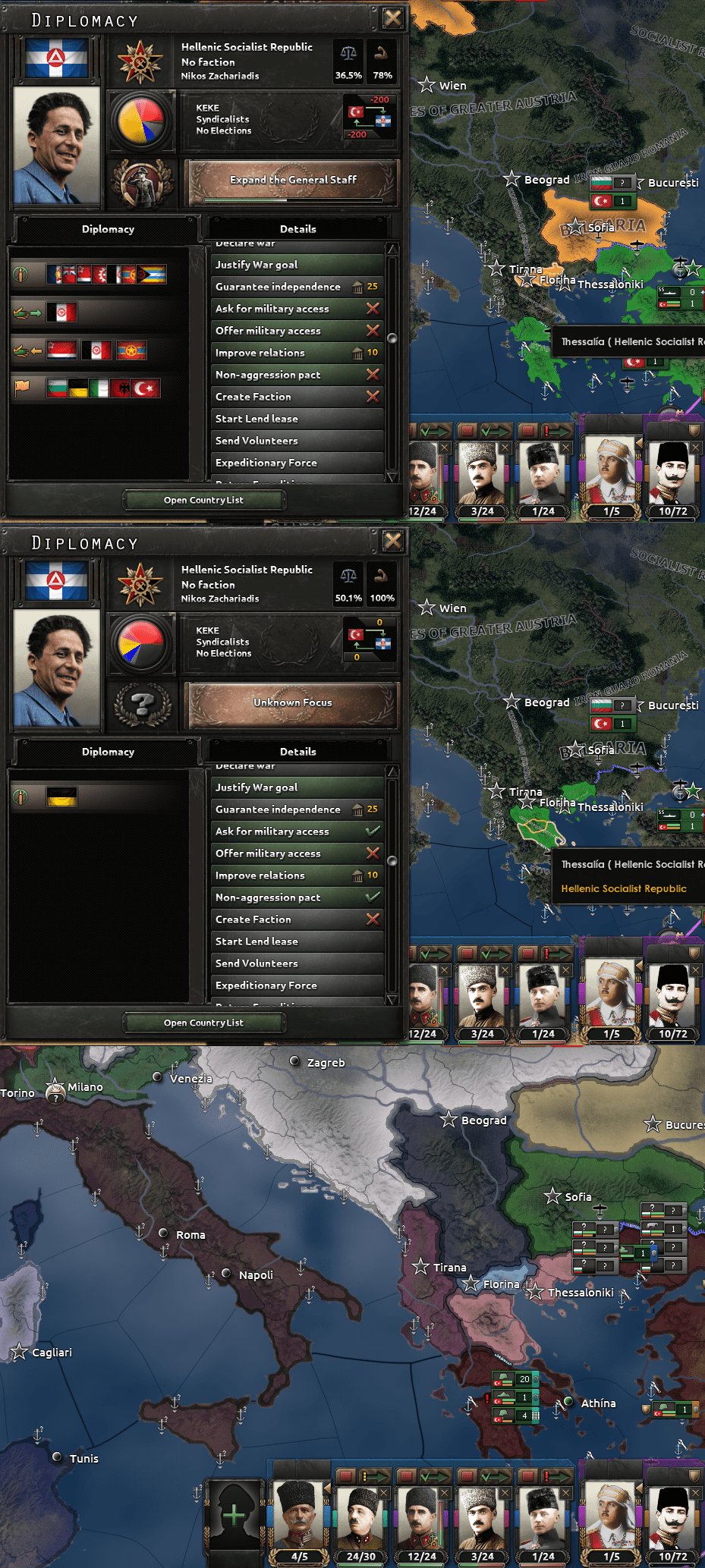 The Greek Civil War ended with two Socialist Greeces r/Kaiserreich