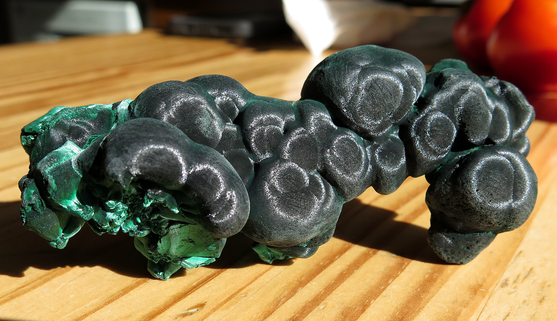 Beautiful ''velvet'' Malachite from the Congo! usually seen polished or
