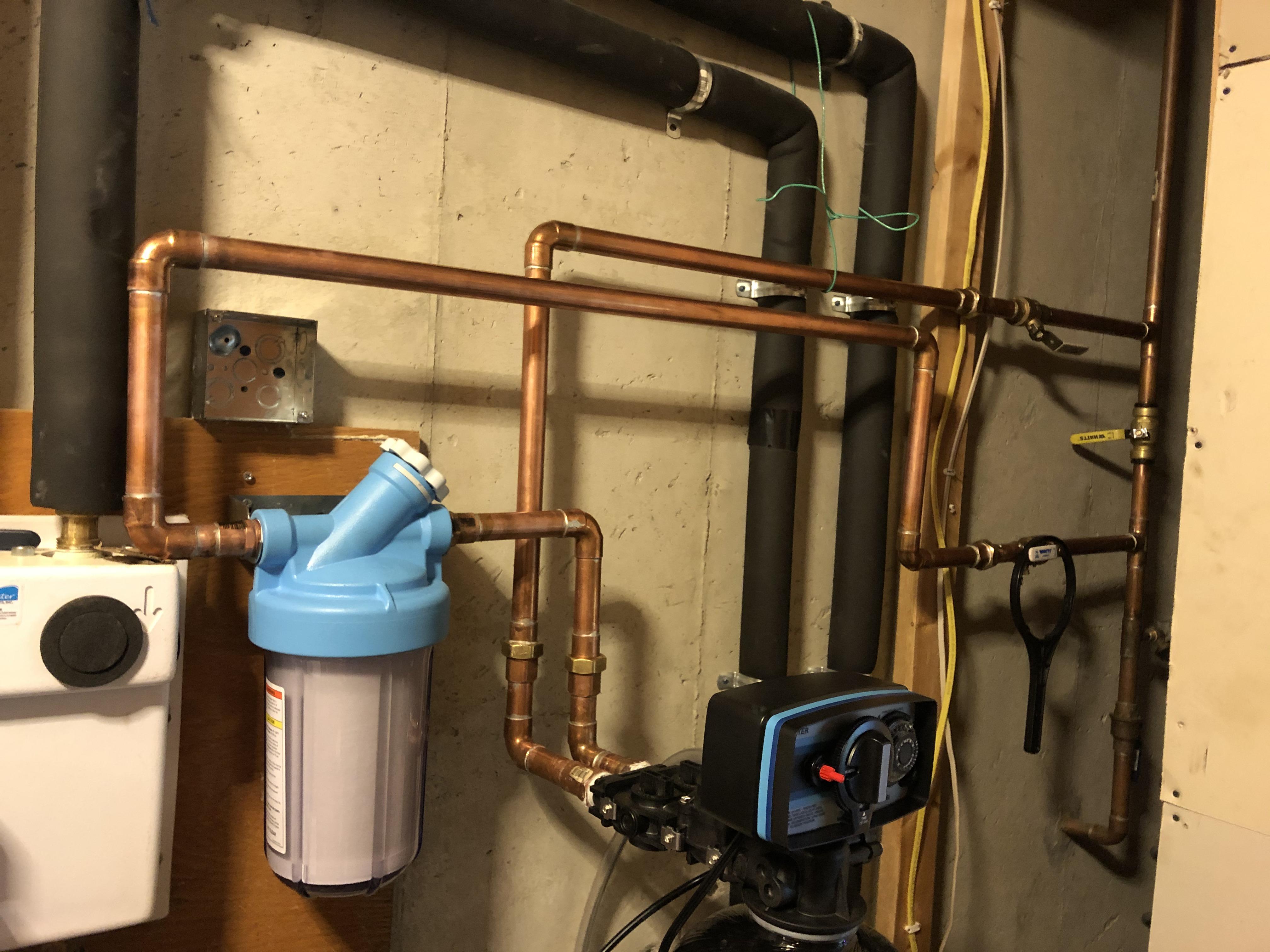 Put in a water softener, need advice on pipe support r/Plumbing