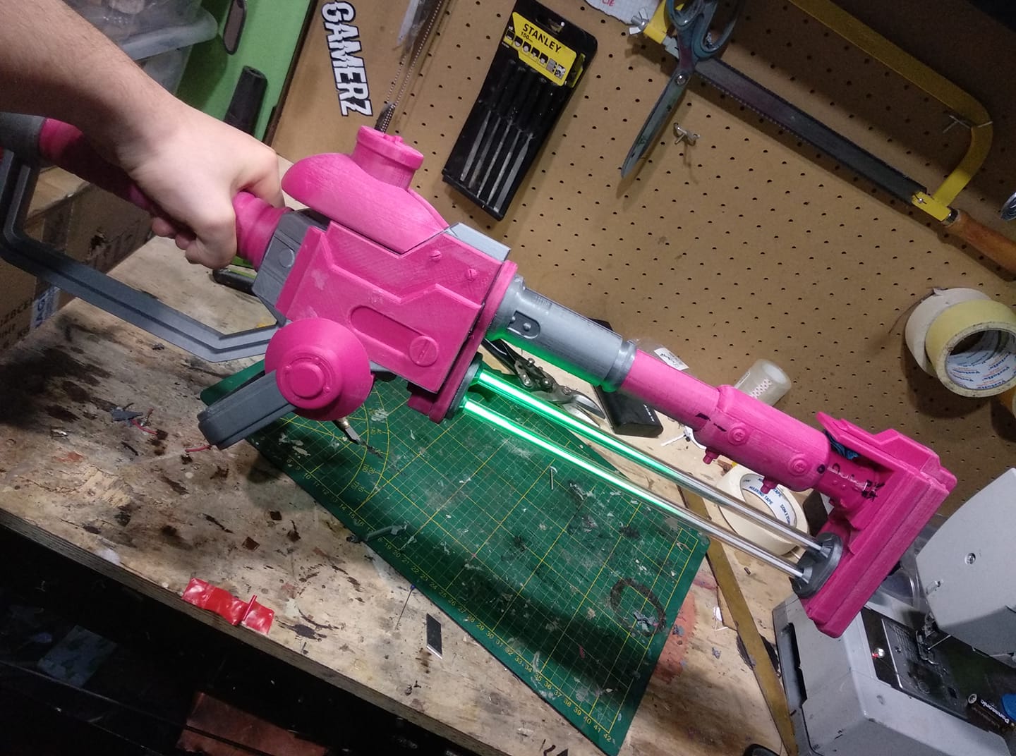 Plasma cutter assembled. Now to sand it. Dont wory about lights