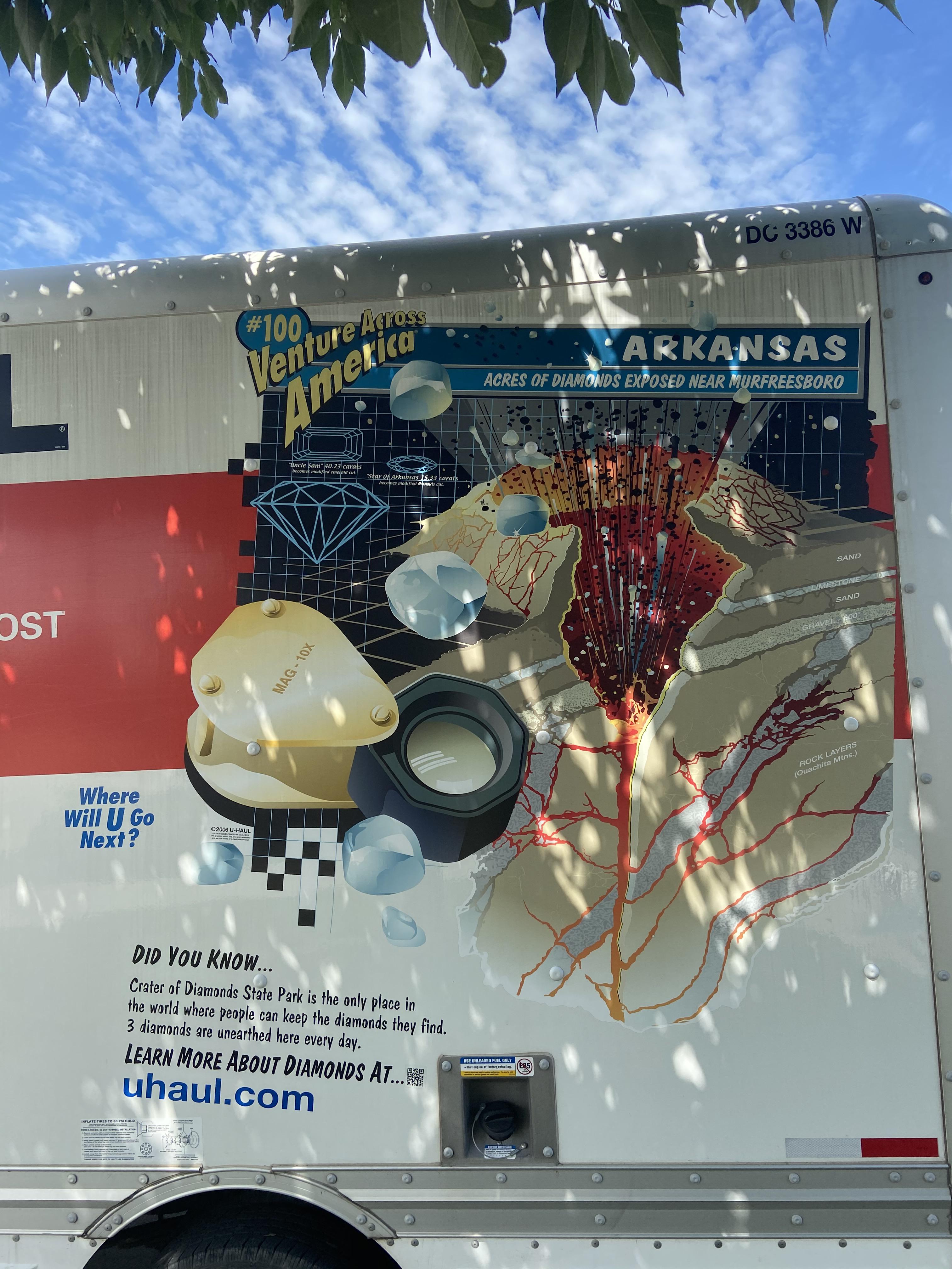 Spotted on a uhaul with Arkansas plate r/EarthScience