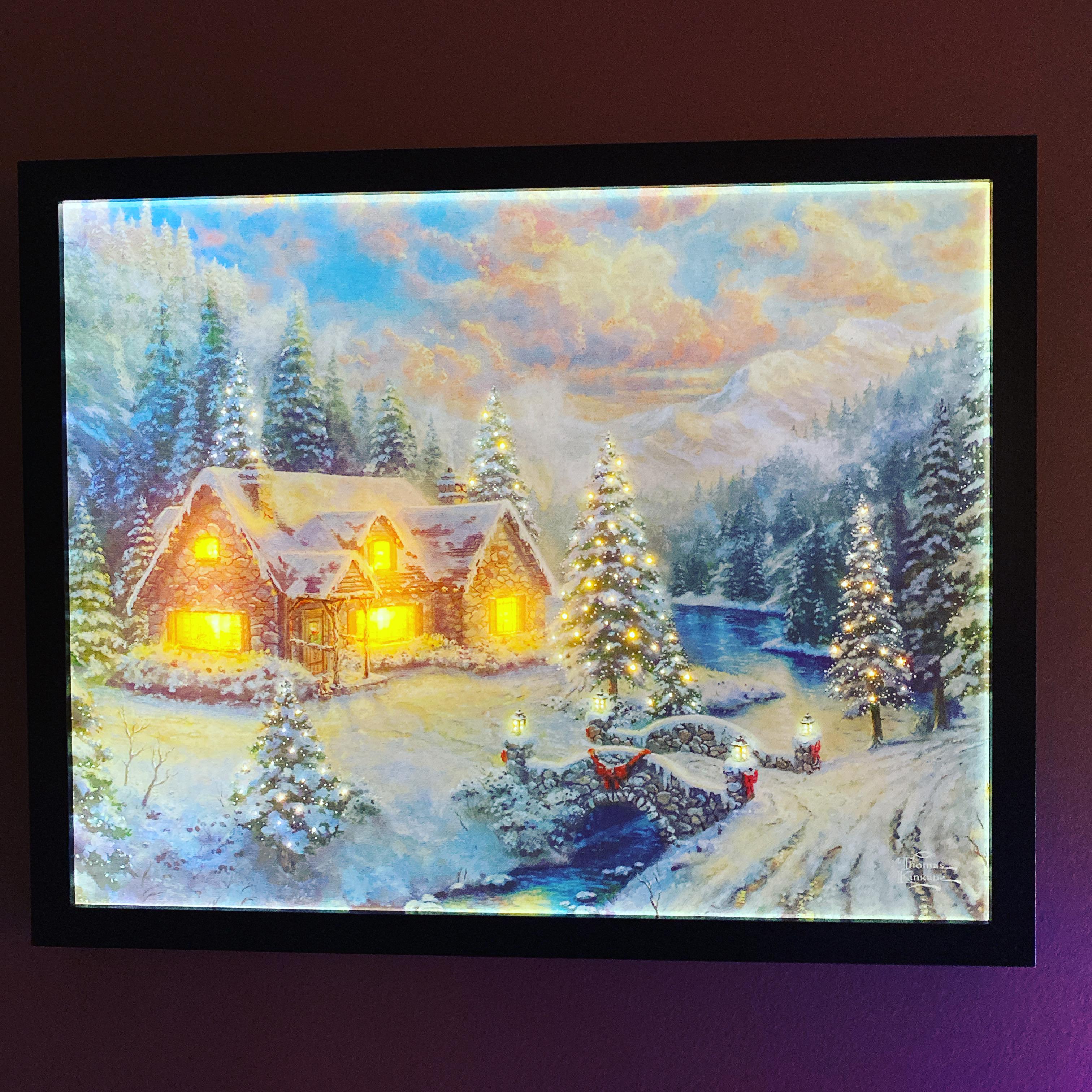 Fiber Optic Twinkling Christmas Scene! r/christmas