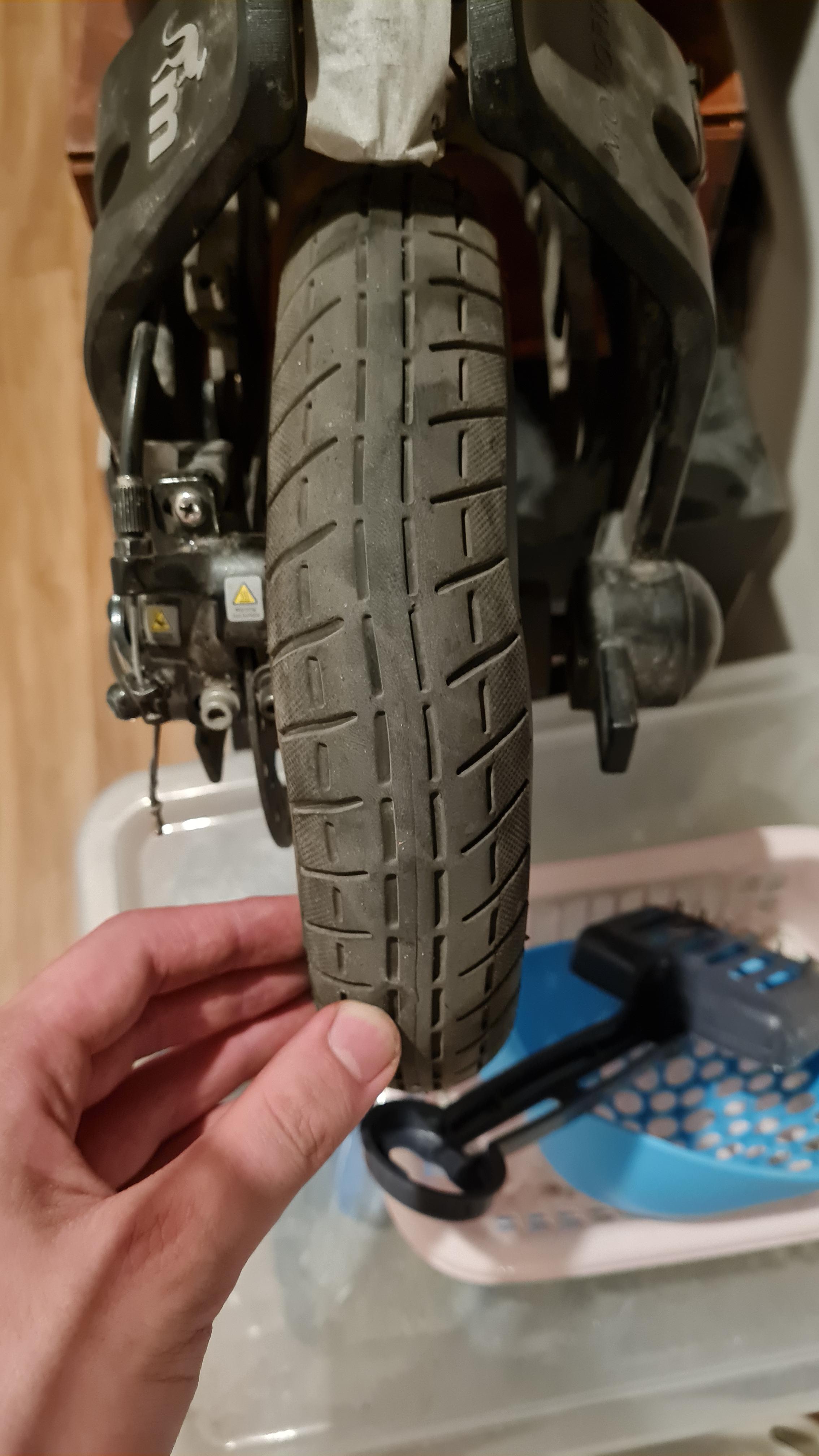 Got 10inch tires for my m365. 2 months later this happened to my back