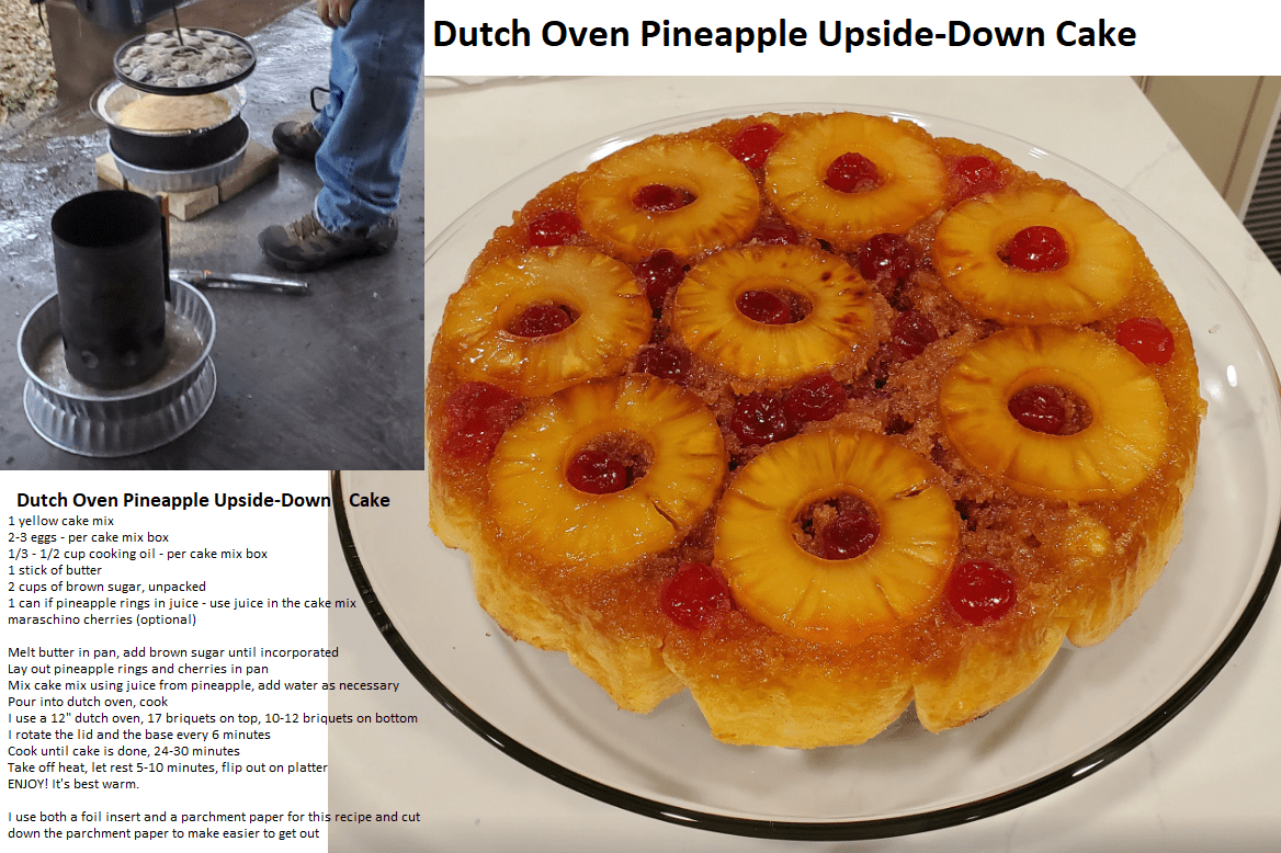 Dutch Oven Pineapple UpsideDown Cake r/CampfireCooking