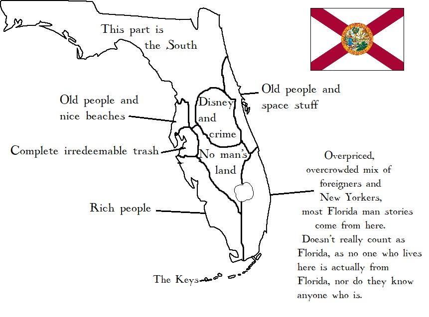Regions of Florida r/MapPorn