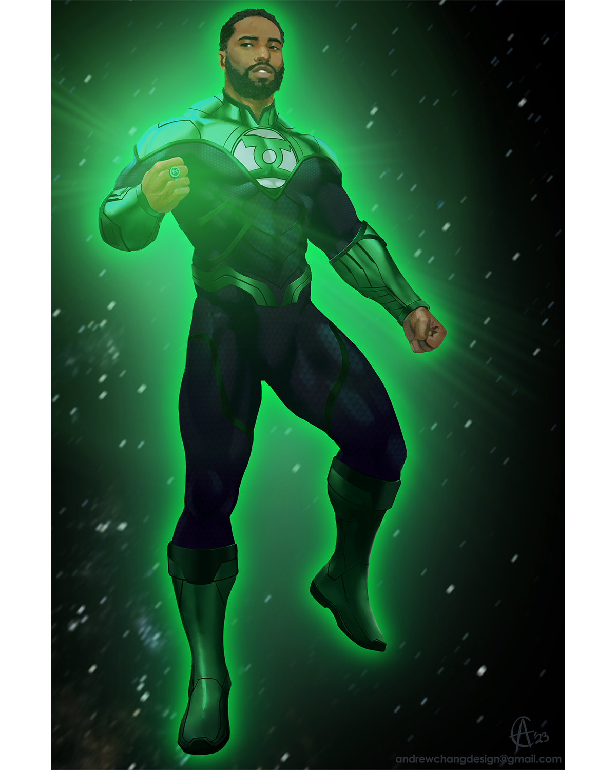 Green Lantern Suit Concept Art