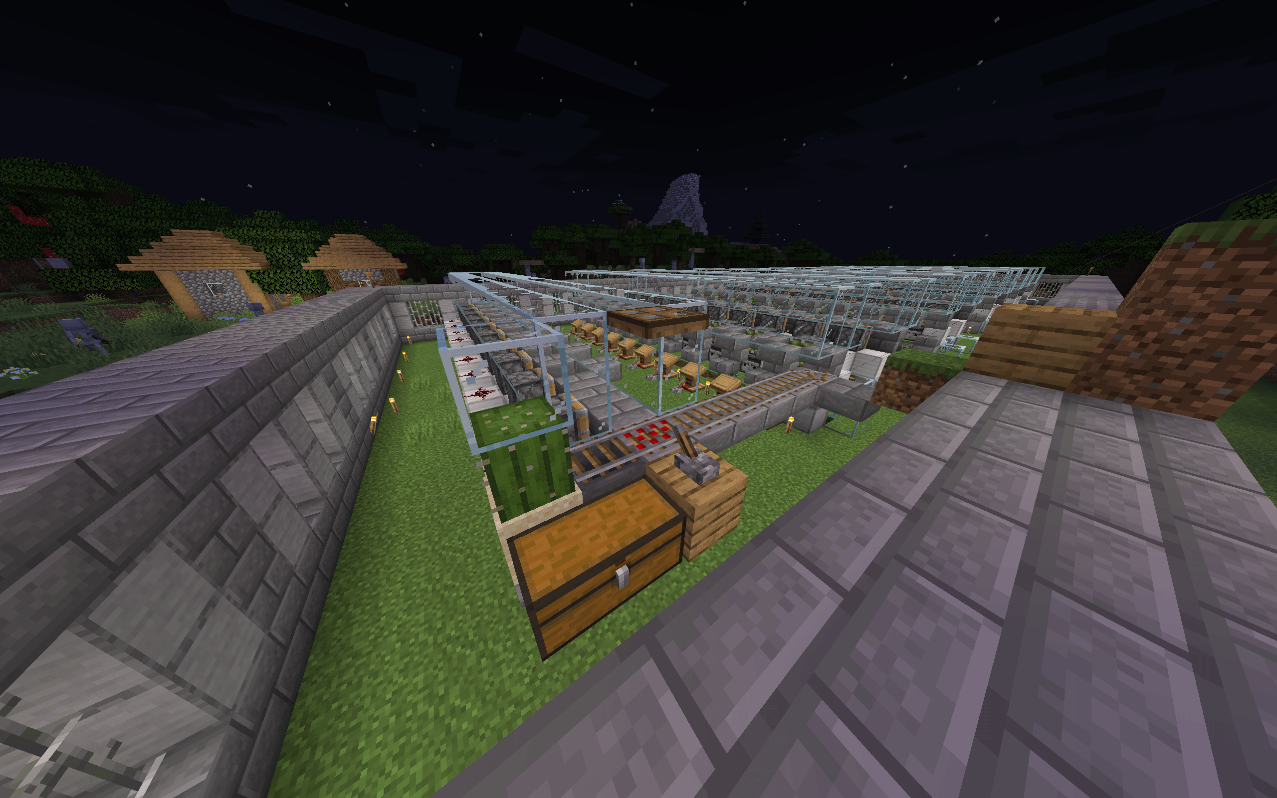 Why isn't this working? The villagers pop out on the lever block. r
