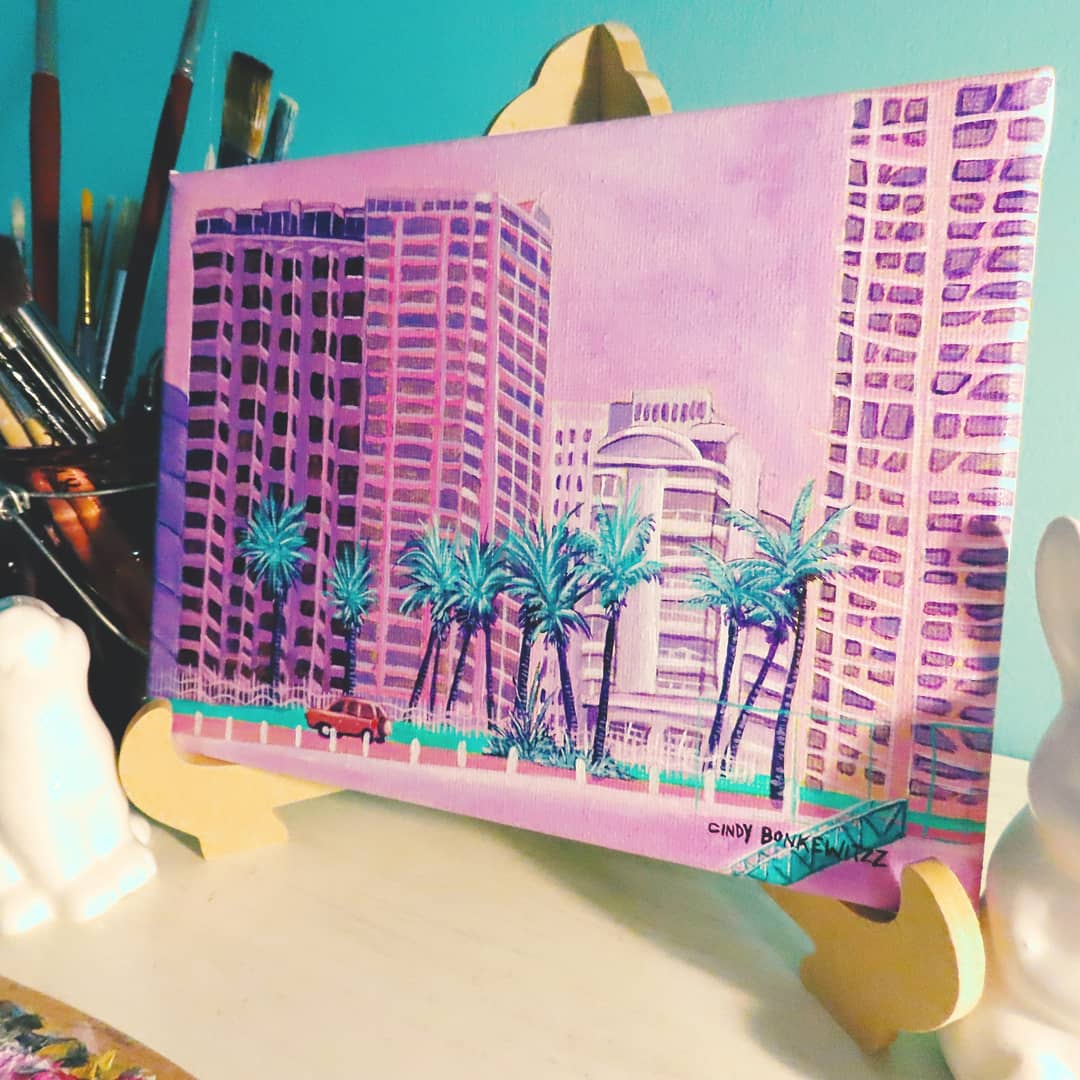 Acrylic painting done by me, Durban streets 🌼 r/acrylicpainting