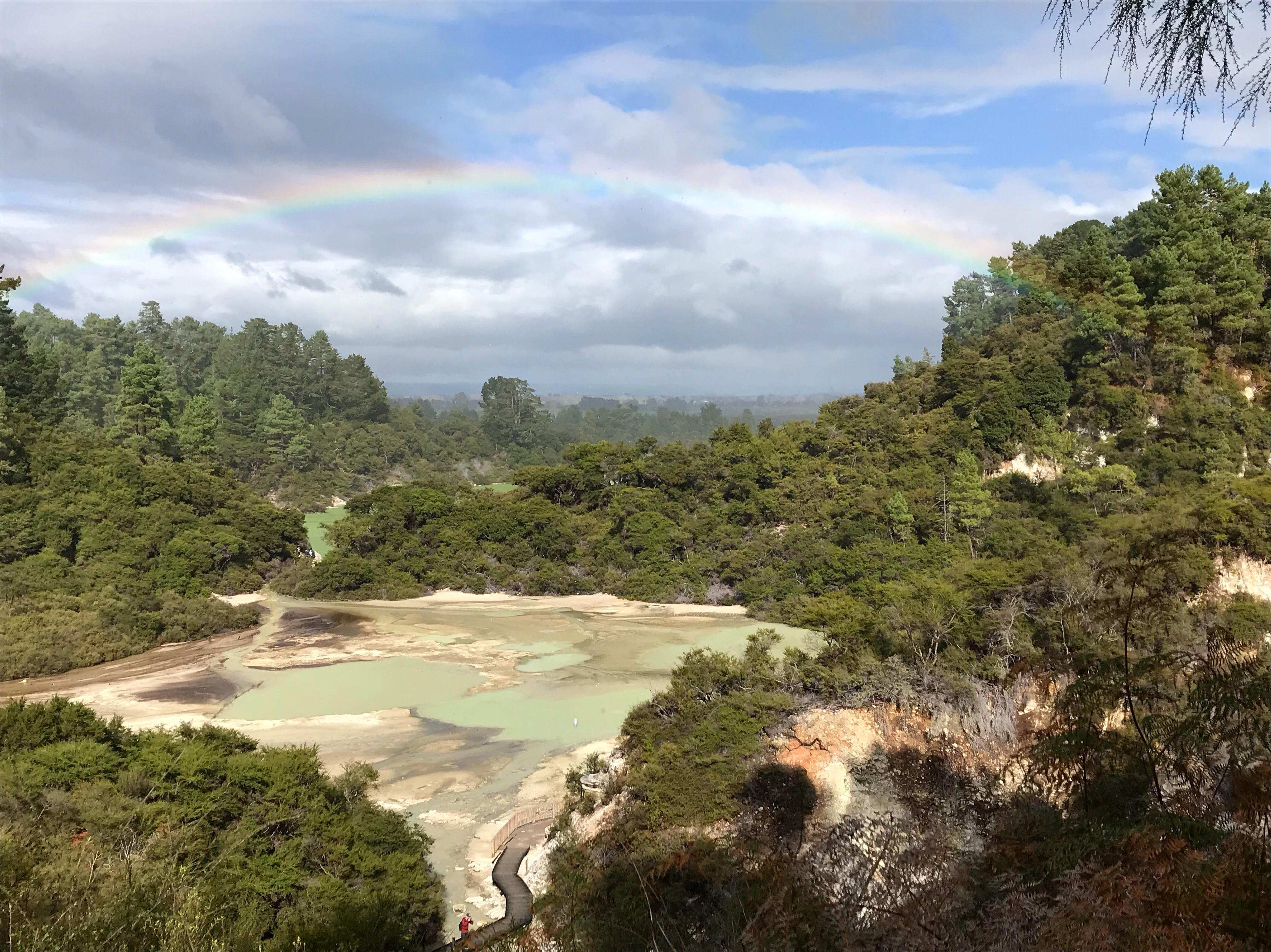 We got a surprise today at WaioTaupo in New Zealand! [OC] r/travel